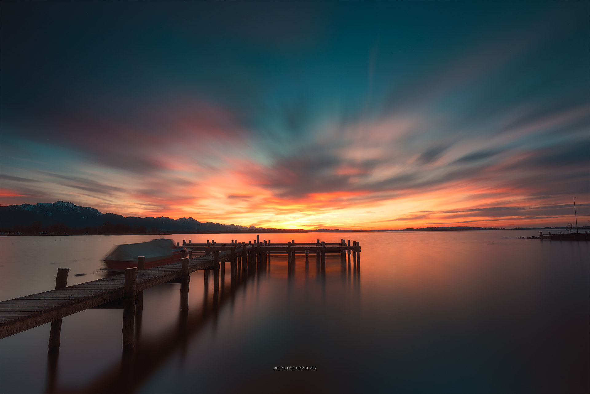 Nikon D610 sample photo. Chiemsee at sunset photography