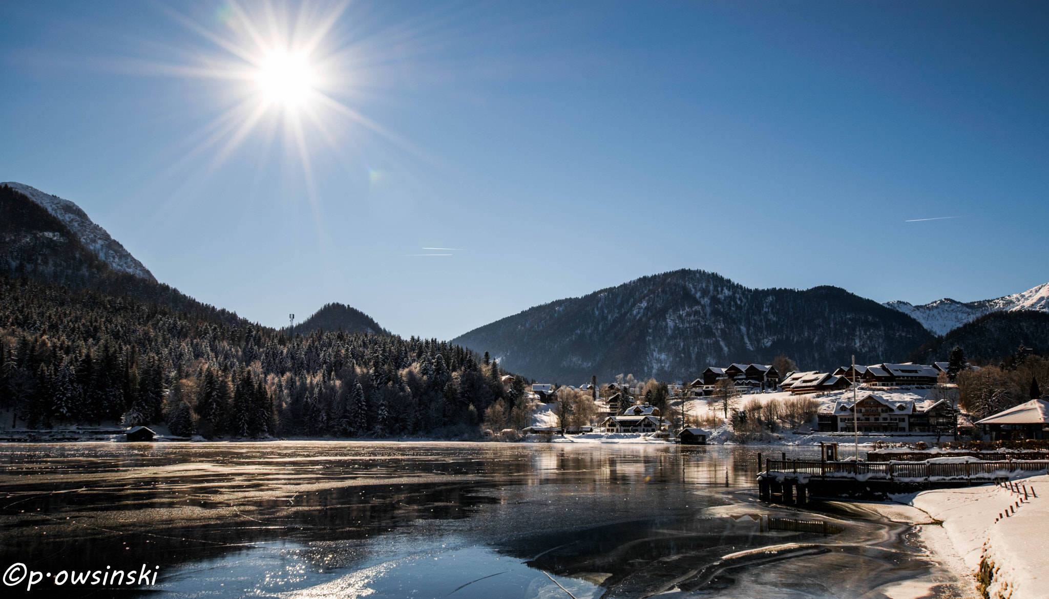 Nikon D5300 + Sigma 10-20mm F3.5 EX DC HSM sample photo. Frozen lake photography