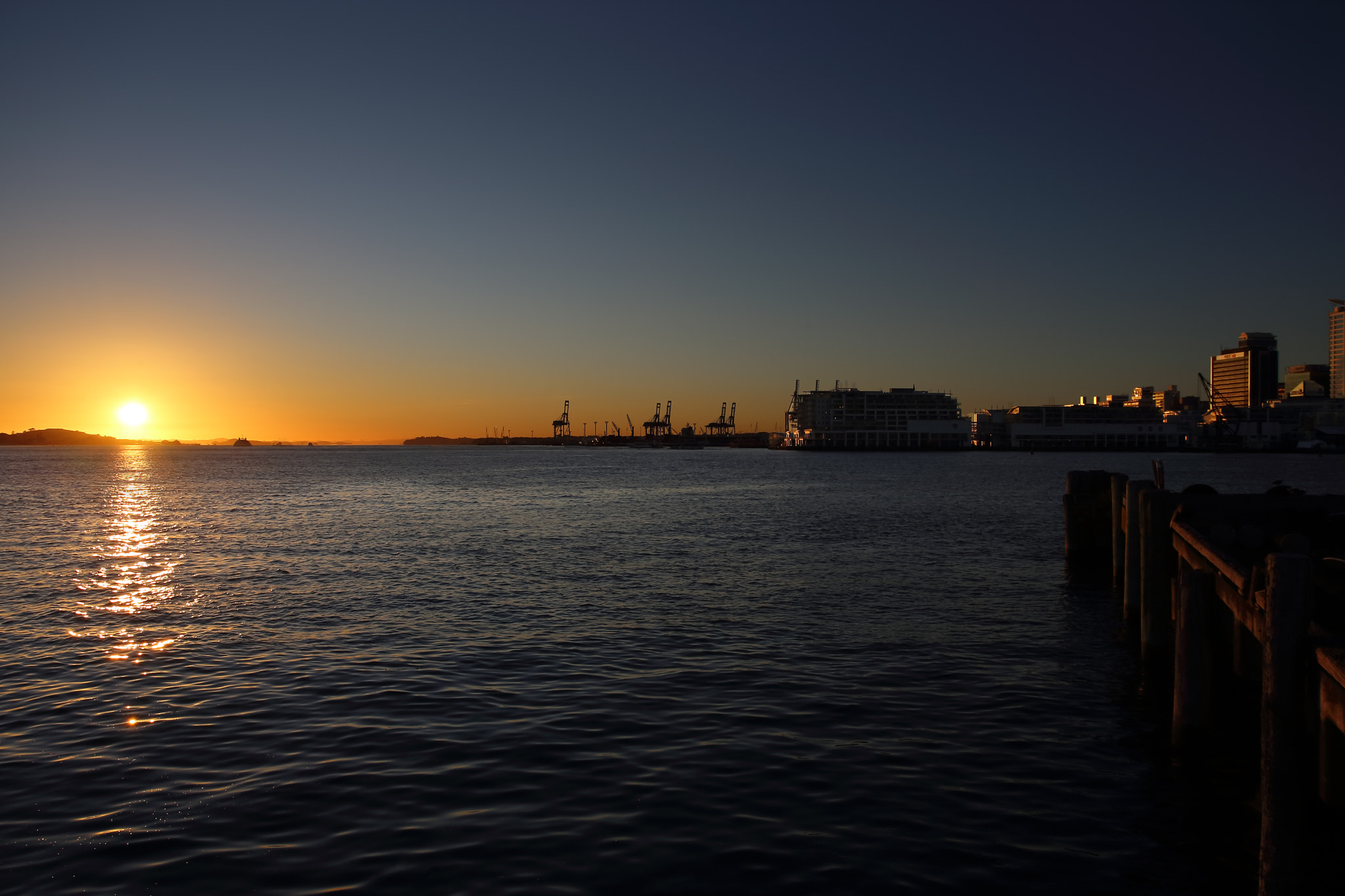 Canon EOS-1D C sample photo. Auckland cbd at sunrise photography