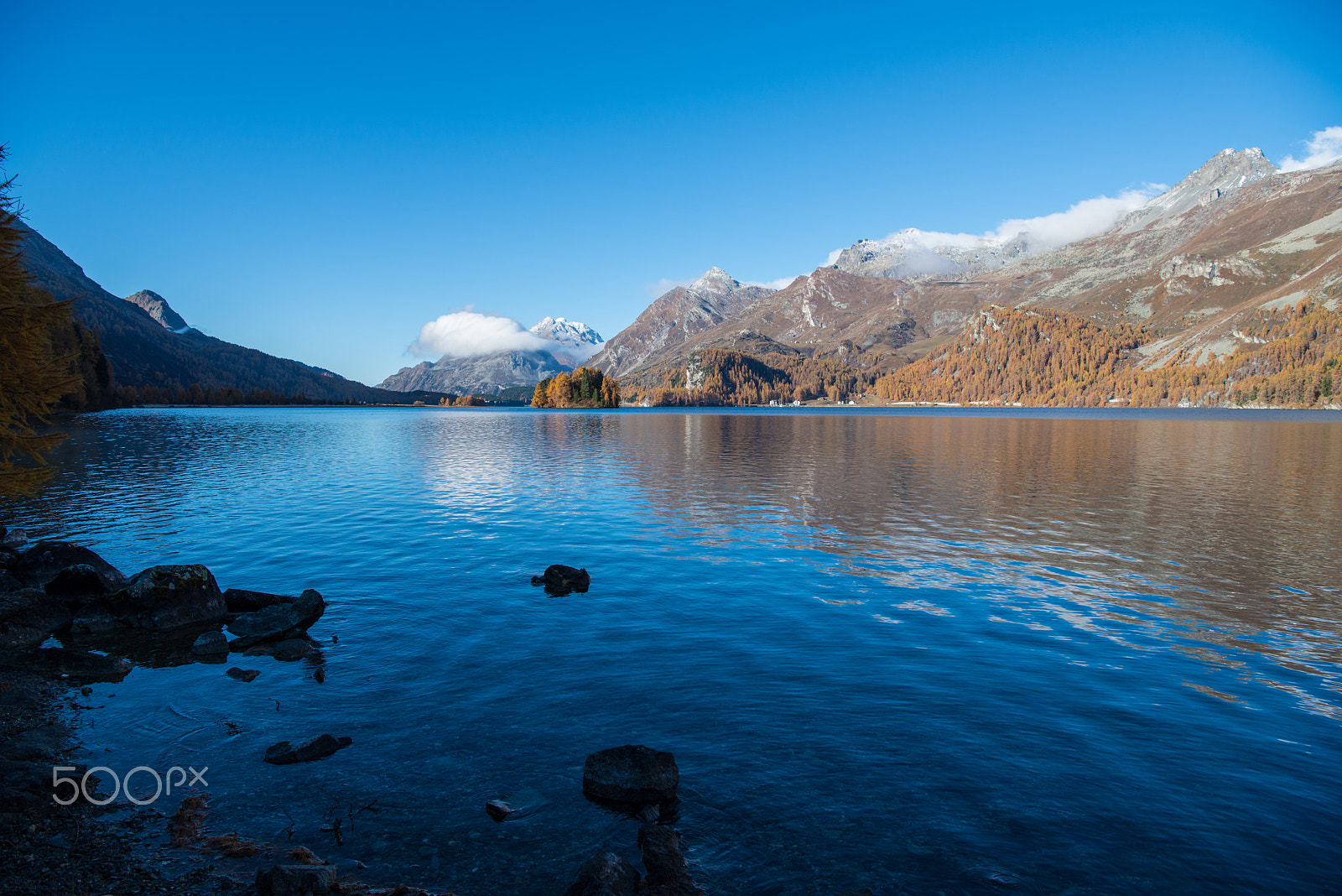 Nikon AF-S Nikkor 24-70mm F2.8E ED VR sample photo. Autumn in sils photography