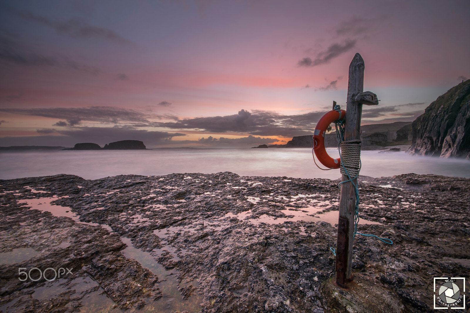 Sigma 10-20mm F4-5.6 EX DC HSM sample photo. Sunrise in ballintoy photography