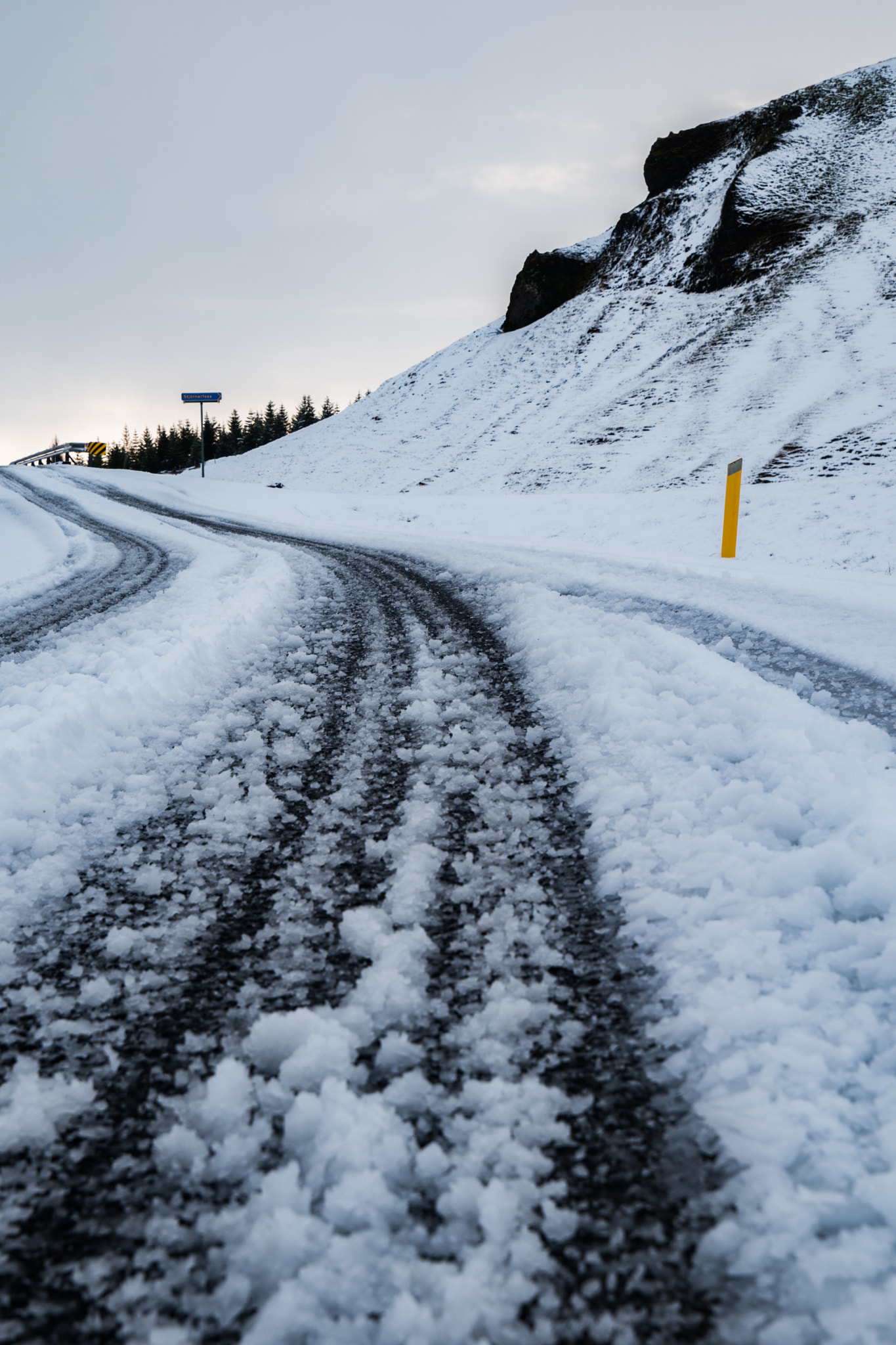 Nikon D5500 sample photo. Icy roads photography