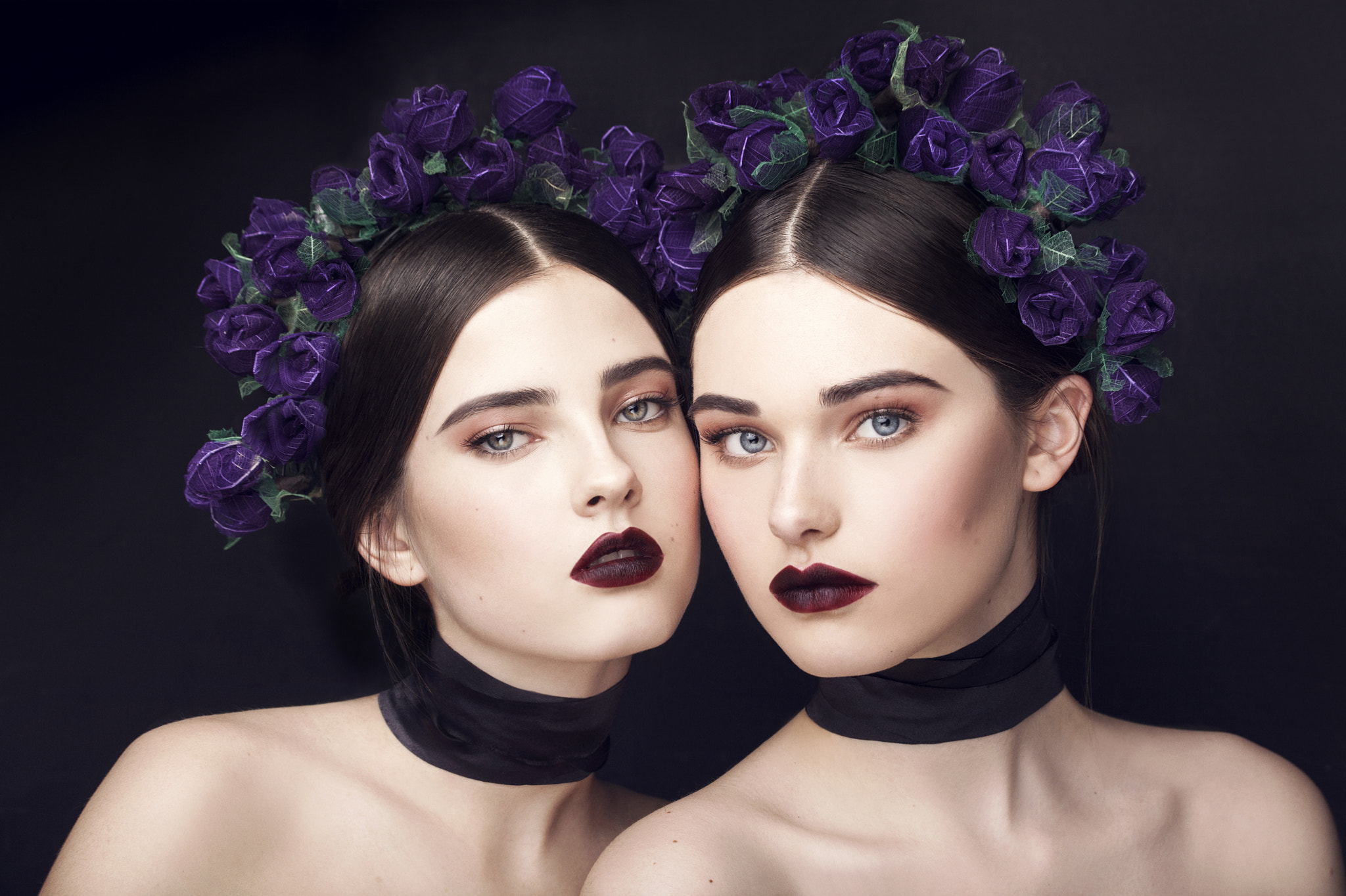 Canon EF 70-300mm F4-5.6 IS USM sample photo. Ds151-"twins" rose & flavie photography