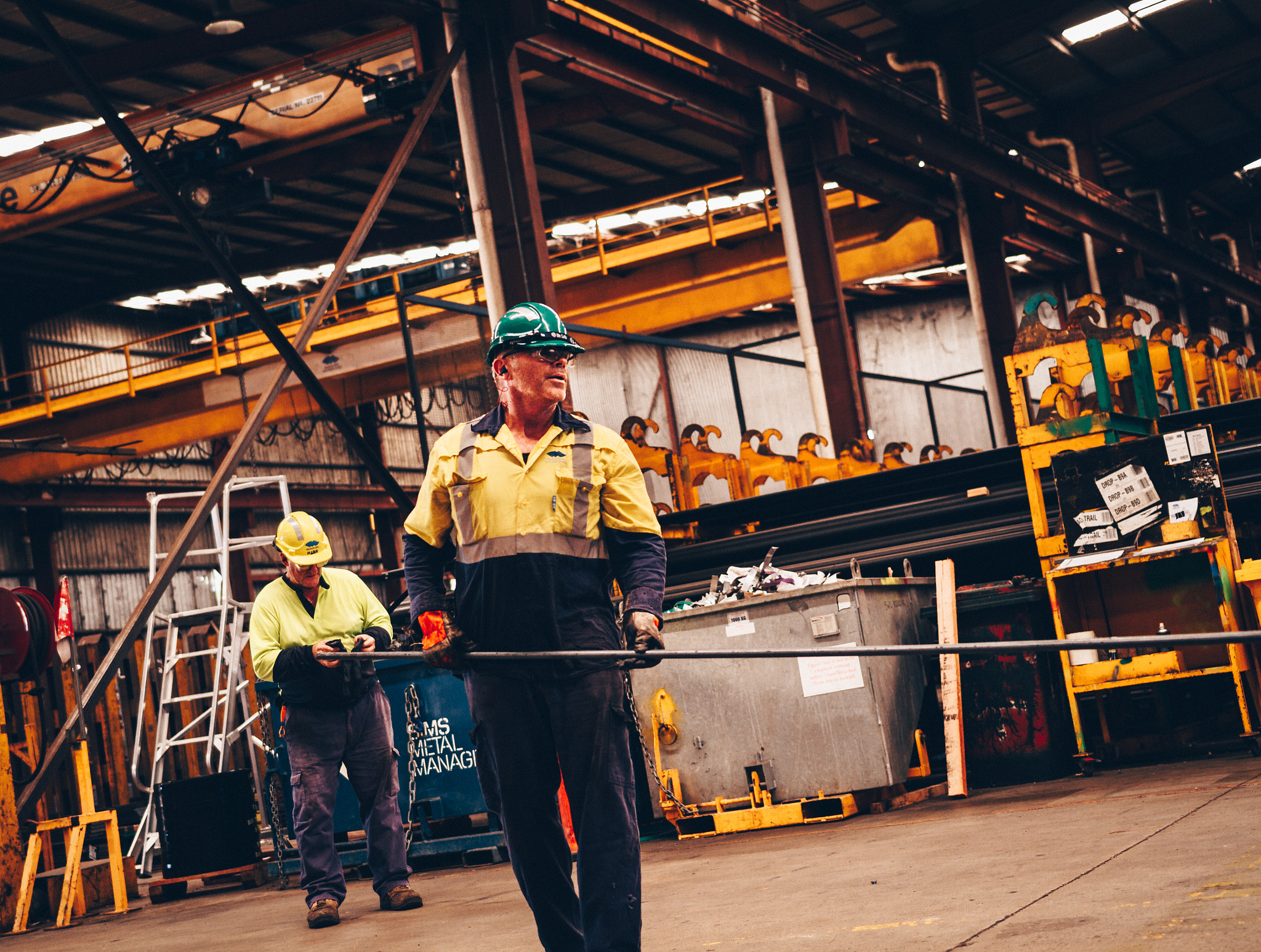 Sigma 18-35mm f/1.8 DC HSM sample photo. Steelworker photography