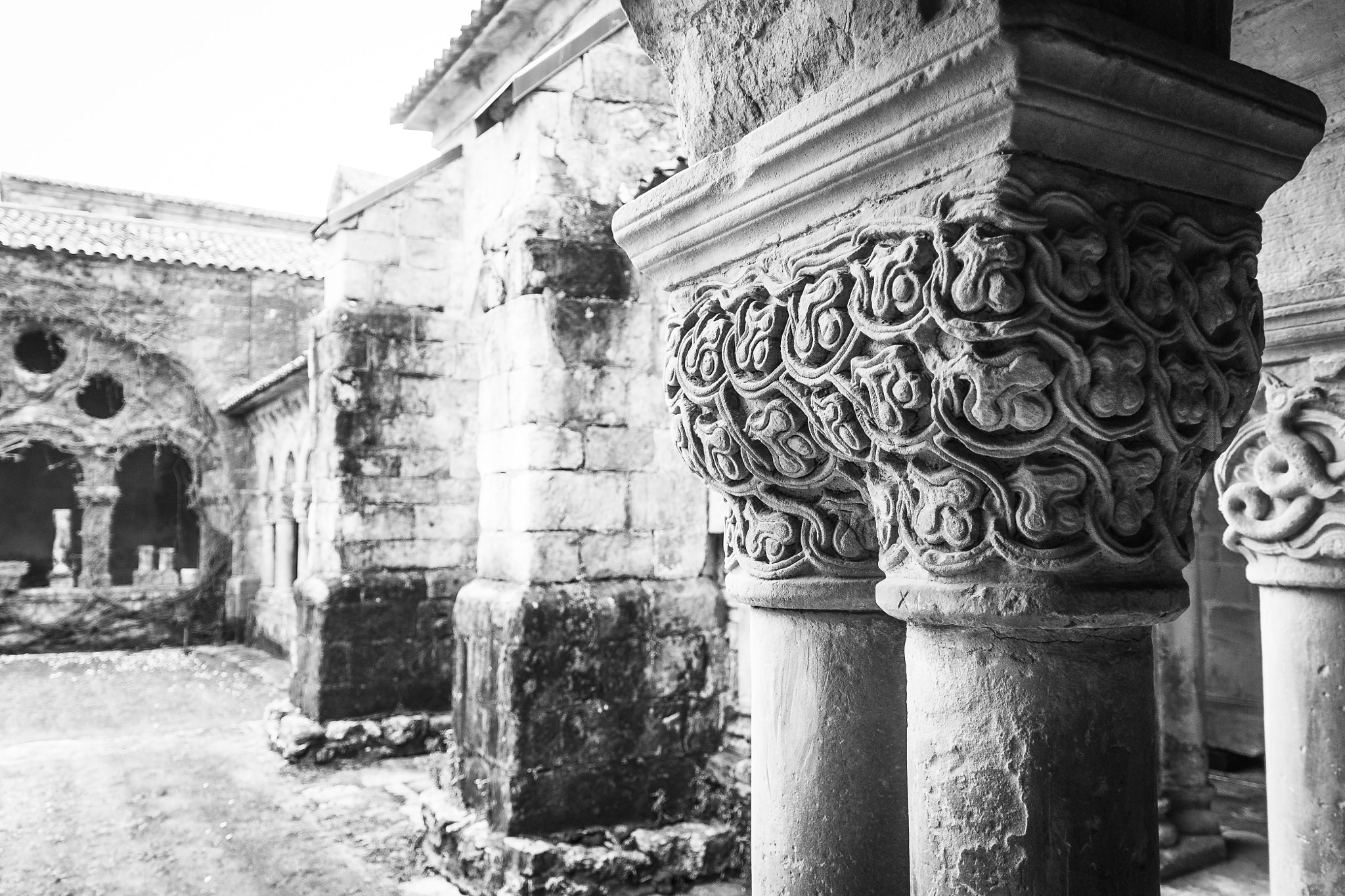 Canon EF-S 17-55mm F2.8 IS USM sample photo. Cloister colegiata santillana del mar photography