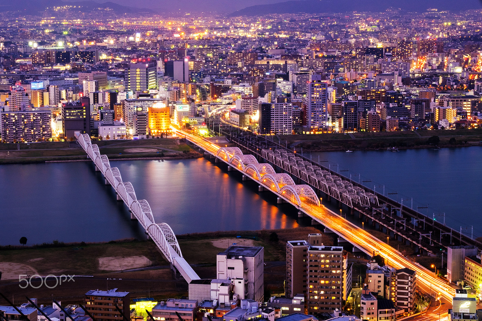 Fujifilm X-T1 + Fujifilm XF 50-140mm F2.8 R LM OIS WR sample photo. Osaka city from umeda sky building, japan #1 photography