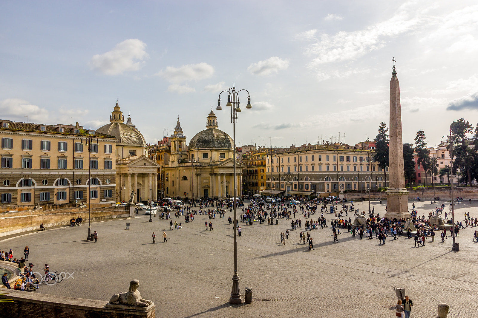 Canon EOS 550D (EOS Rebel T2i / EOS Kiss X4) + Sigma 17-70mm F2.8-4 DC Macro OS HSM | C sample photo. Piazza del popolo, rome photography