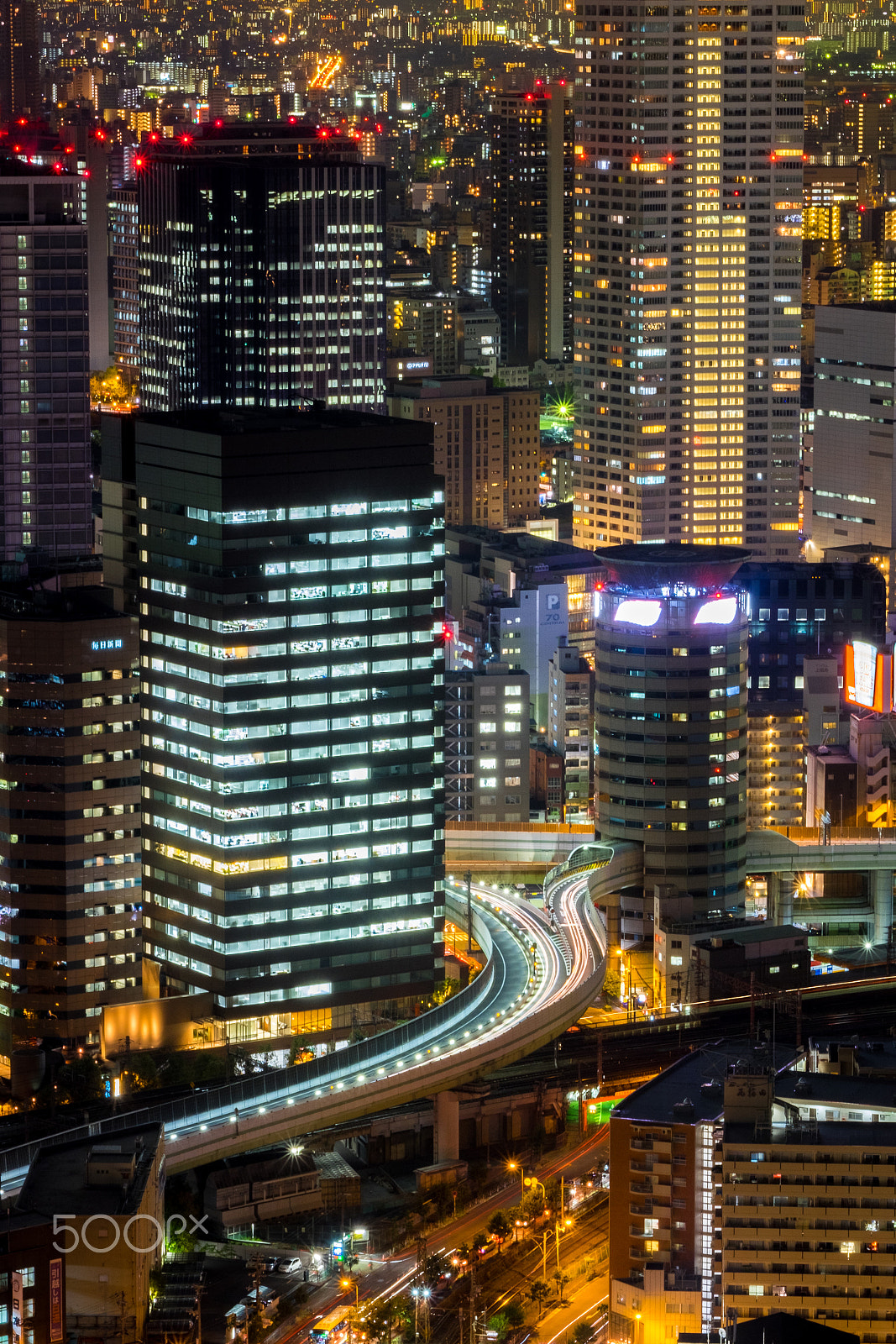 Fujifilm X-T1 + Fujifilm XF 50-140mm F2.8 R LM OIS WR sample photo. Osaka city from umeda sky building, japan #3 photography