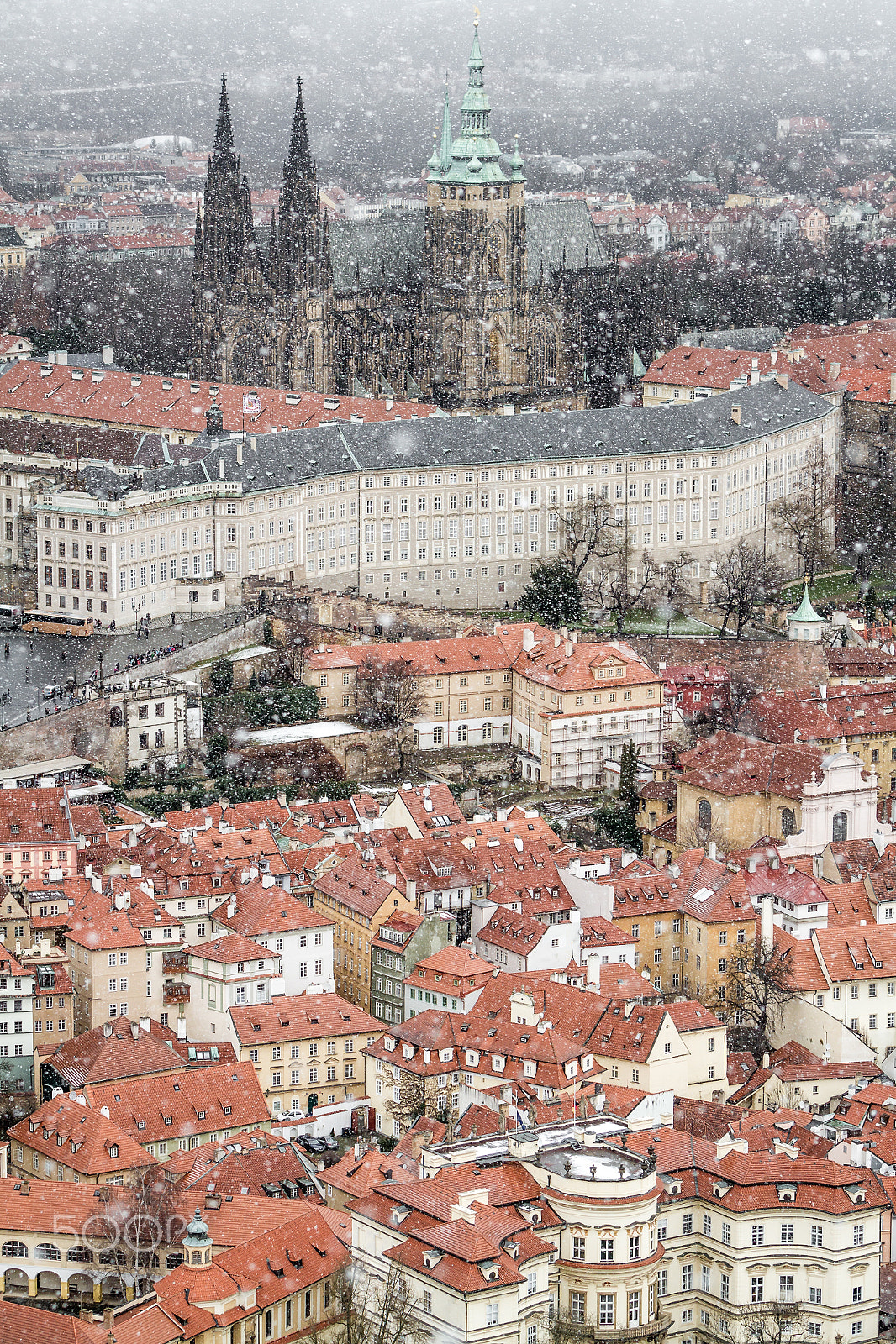 Canon EF 70-200mm F2.8L IS USM sample photo. Snowy prague ii photography