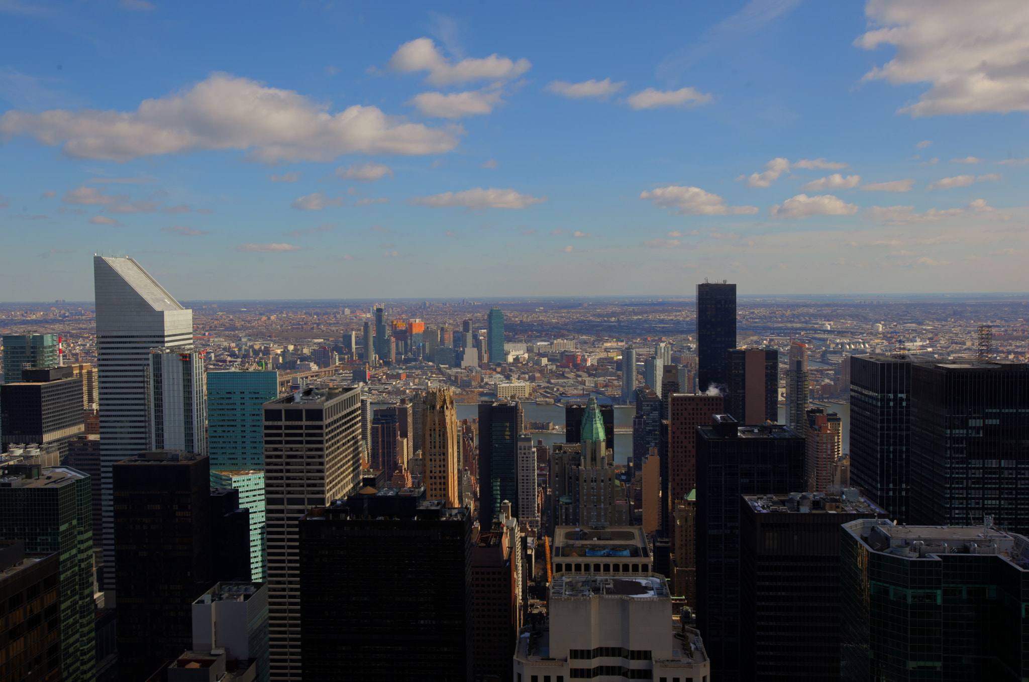 Canon EOS 5D Mark II sample photo. East manhattan from top of the rock photography