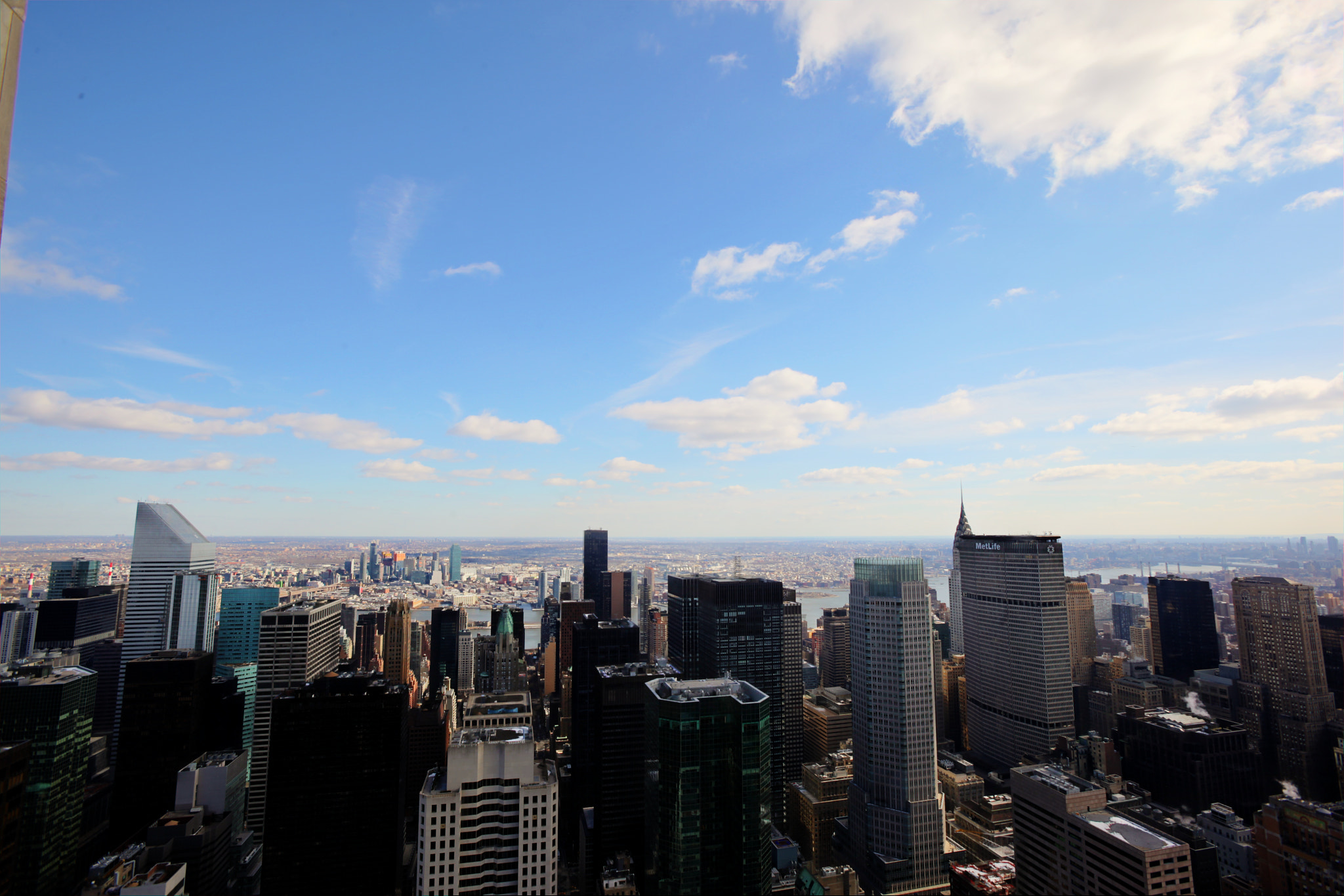 Canon EF 16-35mm F2.8L USM sample photo. South east manhattan from top of the rock photography