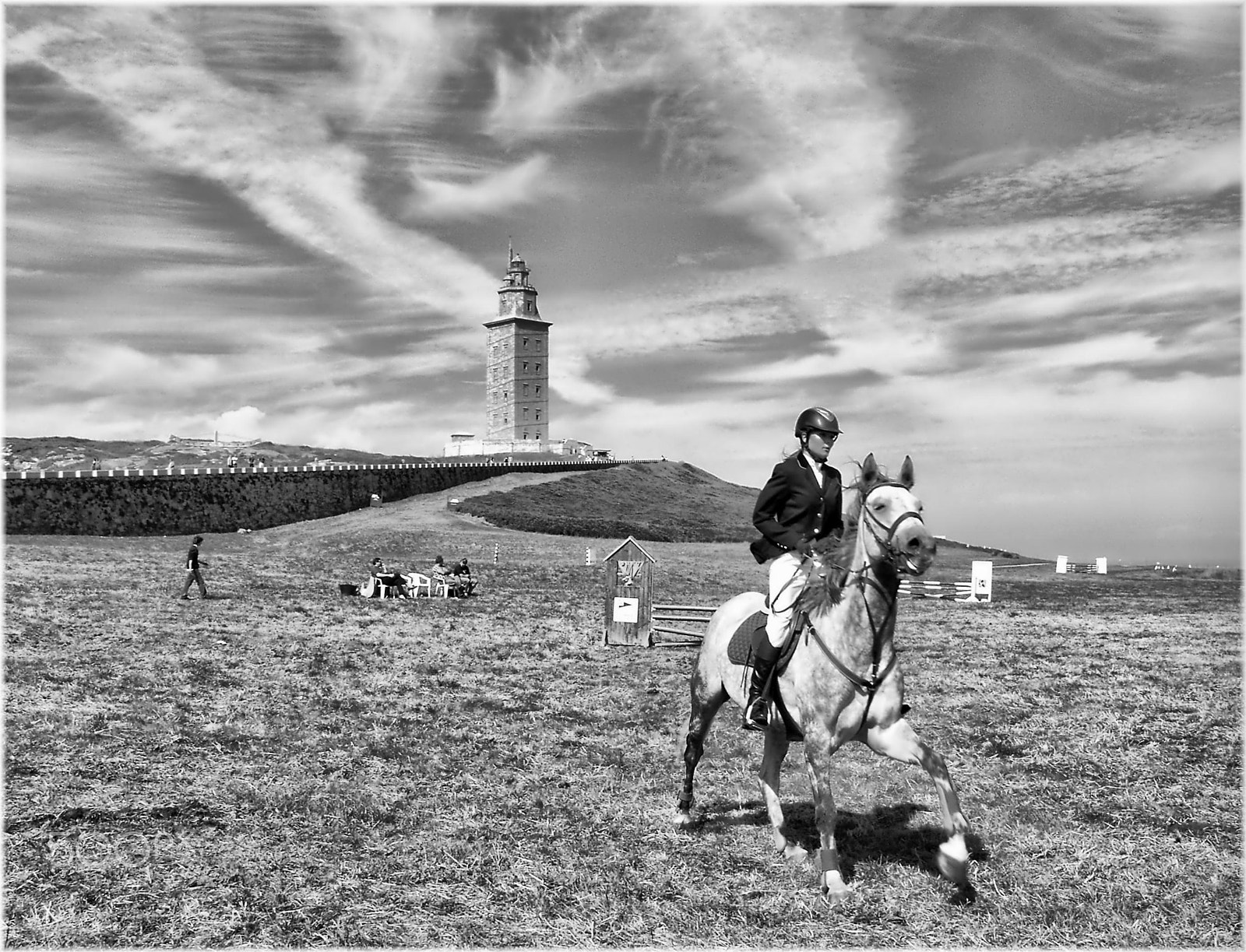 Samsung Pro 815 sample photo. Caballos en la torre photography