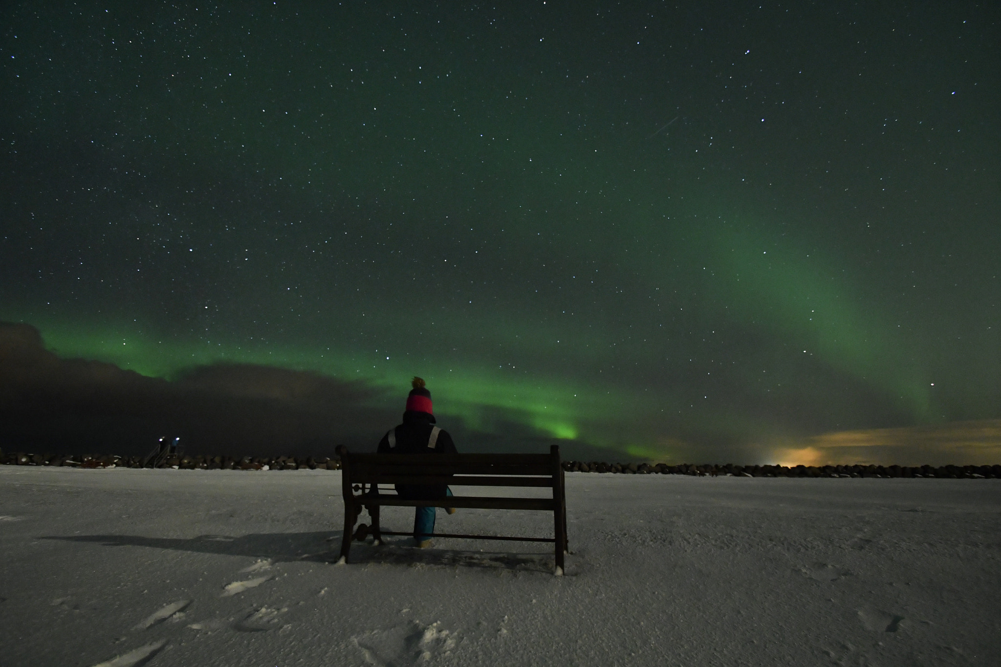 Nikon D500 sample photo. Last night at gardur, northern lights over me... photography