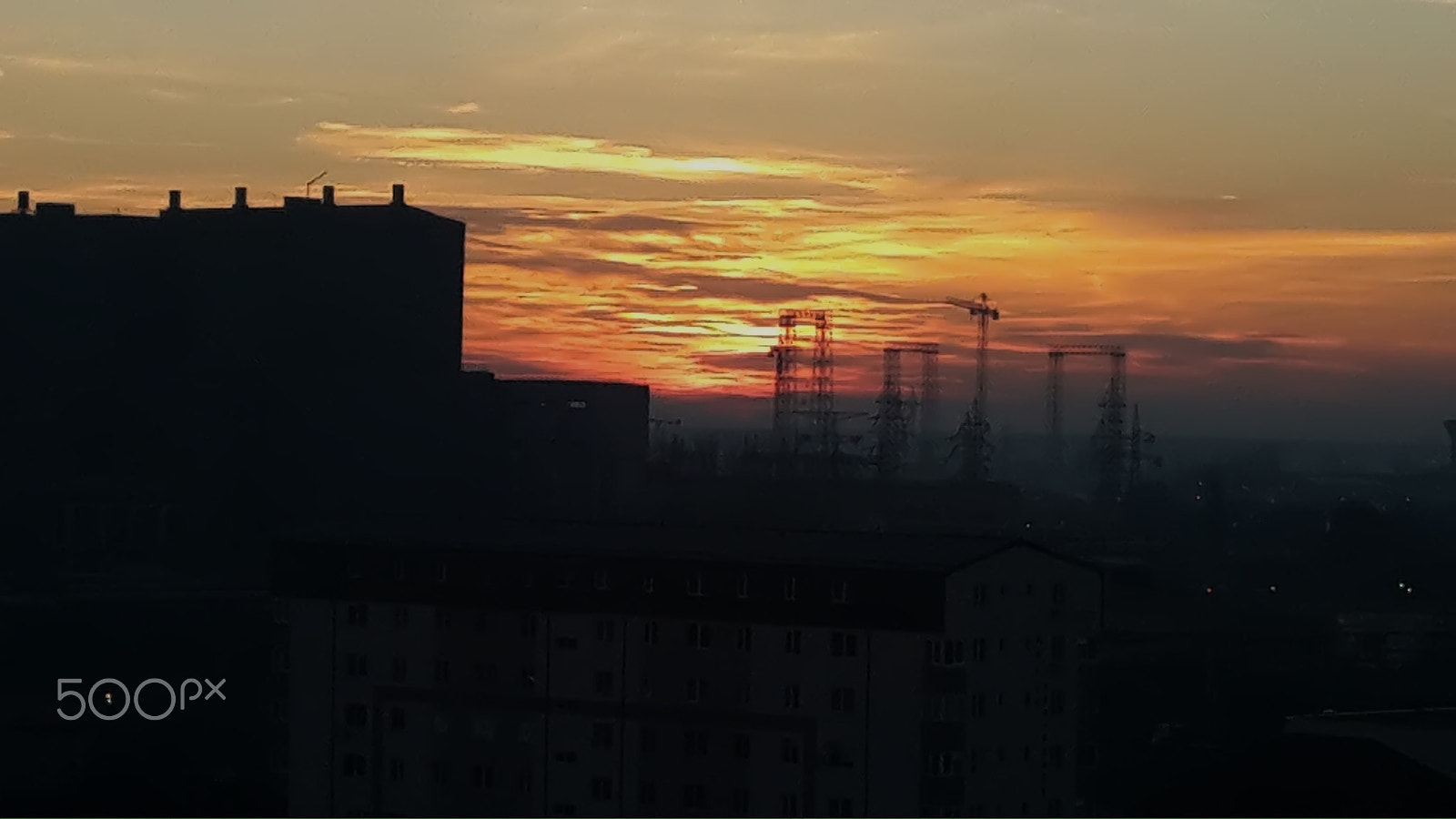 Samsung Galaxy A7 sample photo. Urban sunset photography