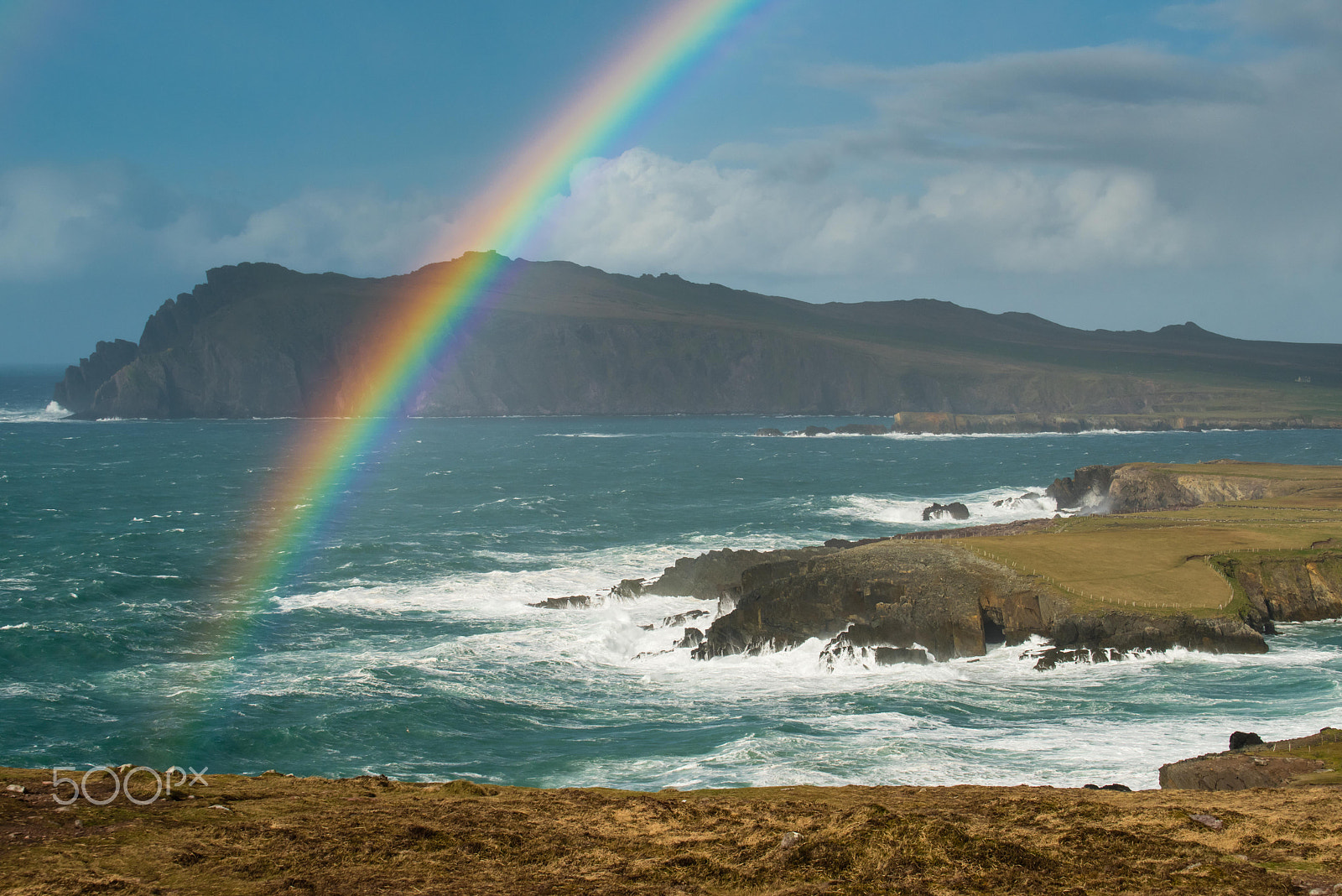 Nikon AF-S Nikkor 70-200mm F4G ED VR sample photo. Dingle rainbow photography