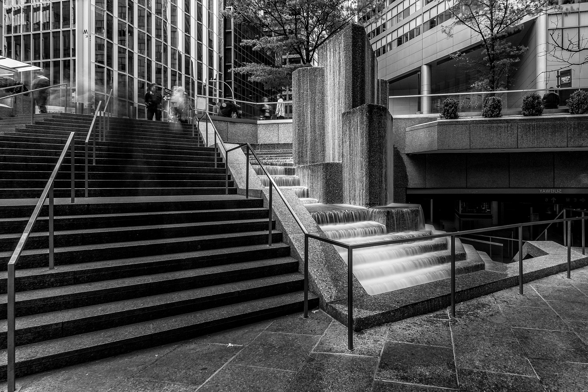 Canon EOS 80D sample photo. Wet stairs in new york photography