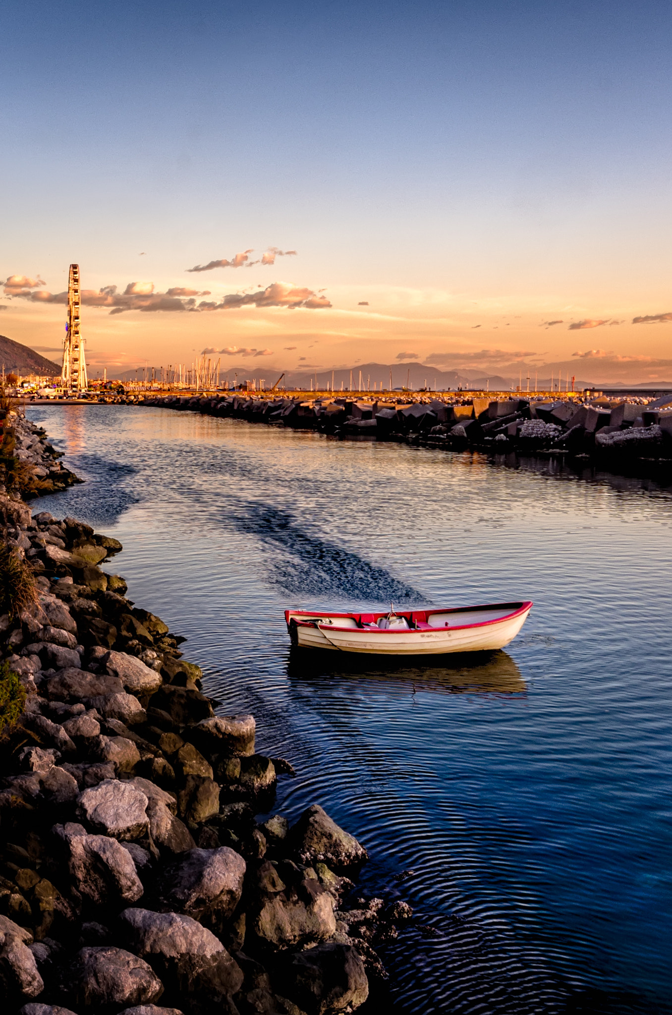 Pentax K-5 sample photo. Salerno winter sunset photography