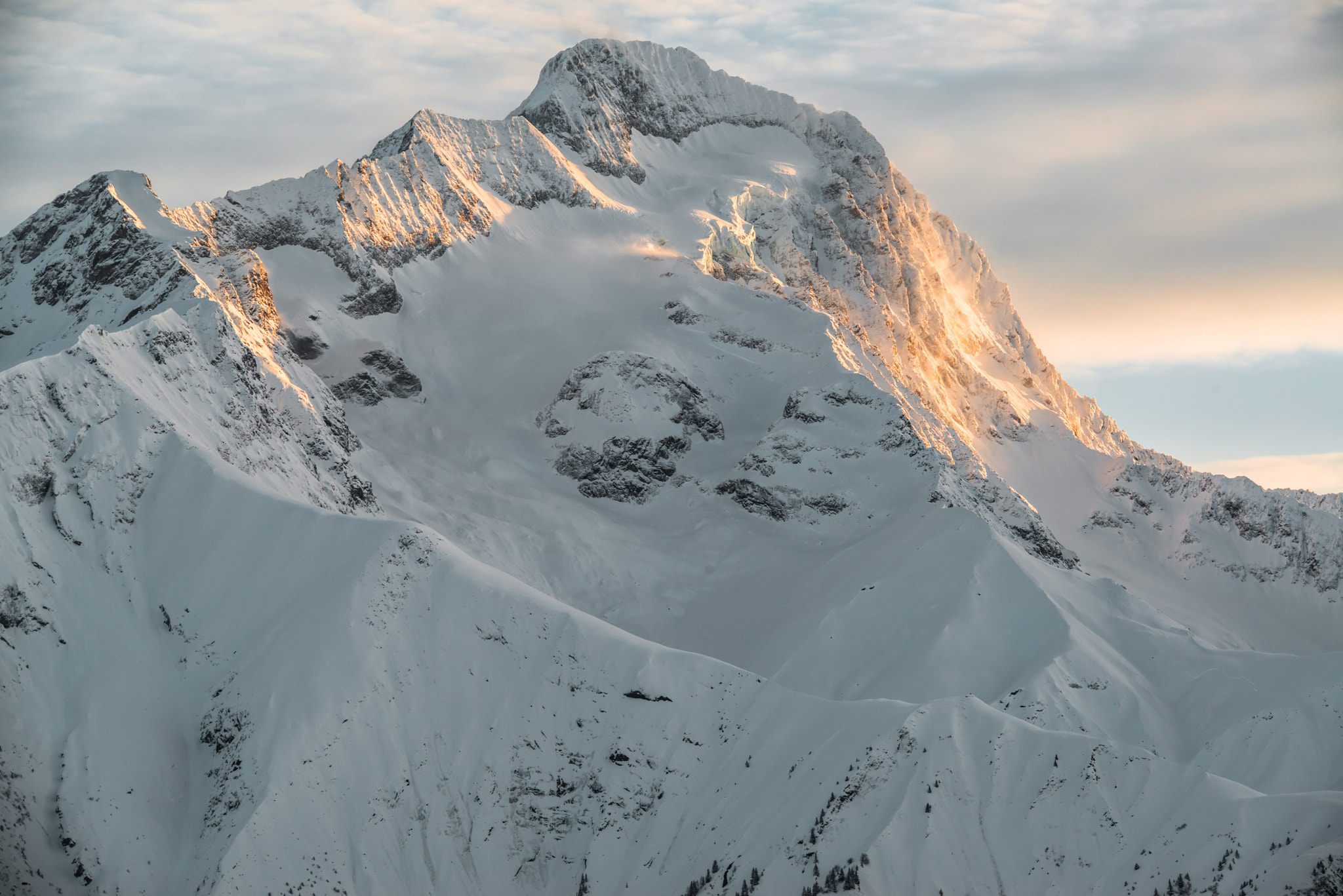 Nikon D800 + Sigma 150-500mm F5-6.3 DG OS HSM sample photo. Sunset on la muzelle - les deux alpes photography