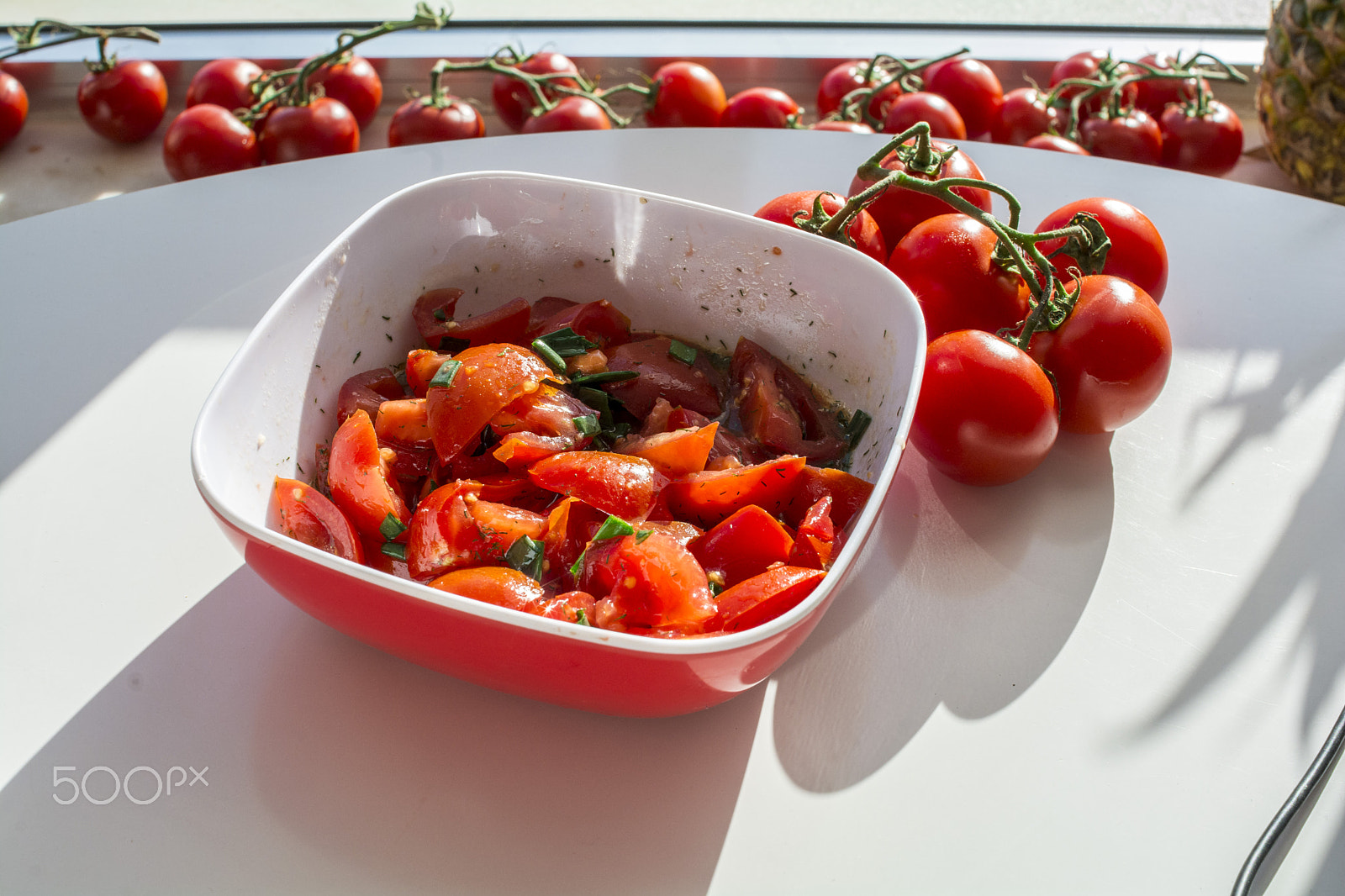 Nikon D7100 sample photo. Red organic tomato on white photography