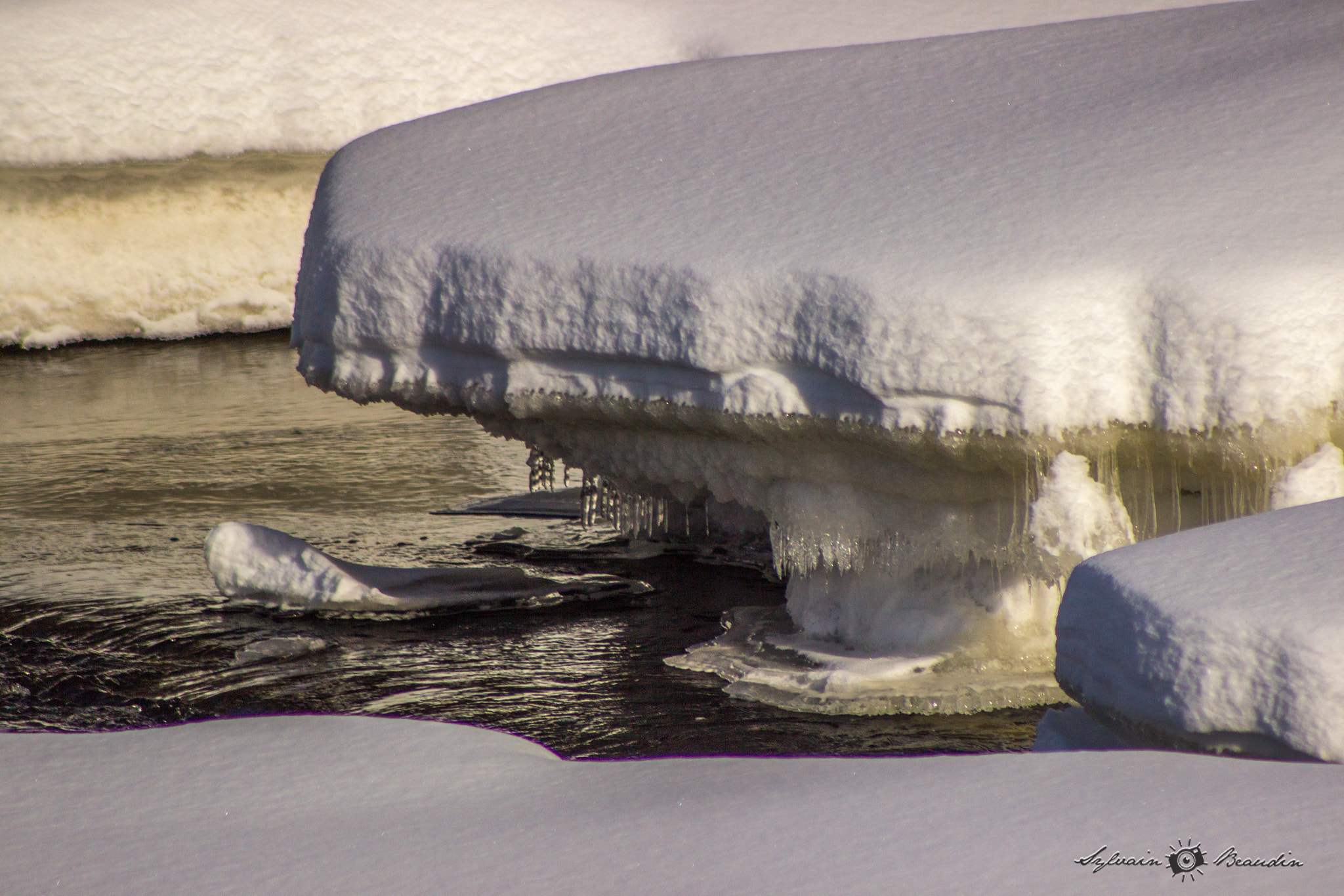 Canon EF 75-300mm f/4-5.6 USM sample photo. Glace sur rivière  photography