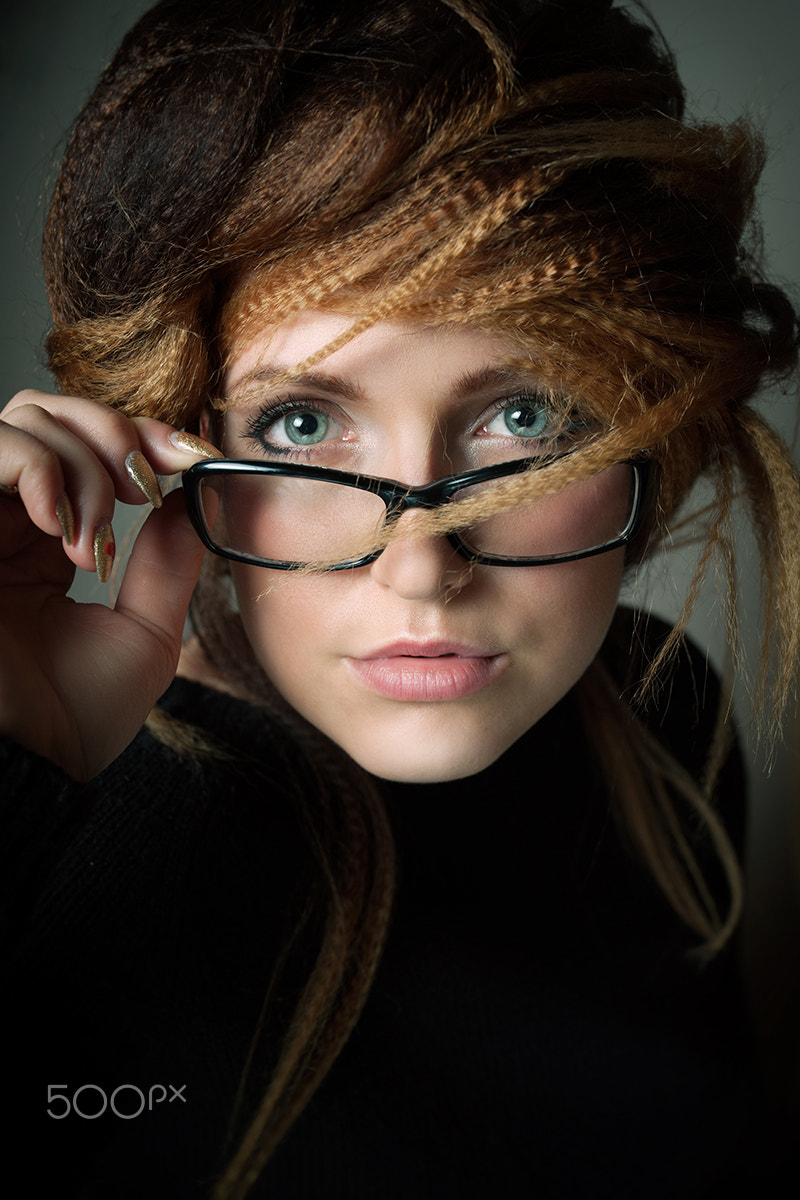 Nikon D700 + Sigma 35mm F1.4 DG HSM Art sample photo. Bespectacled photography