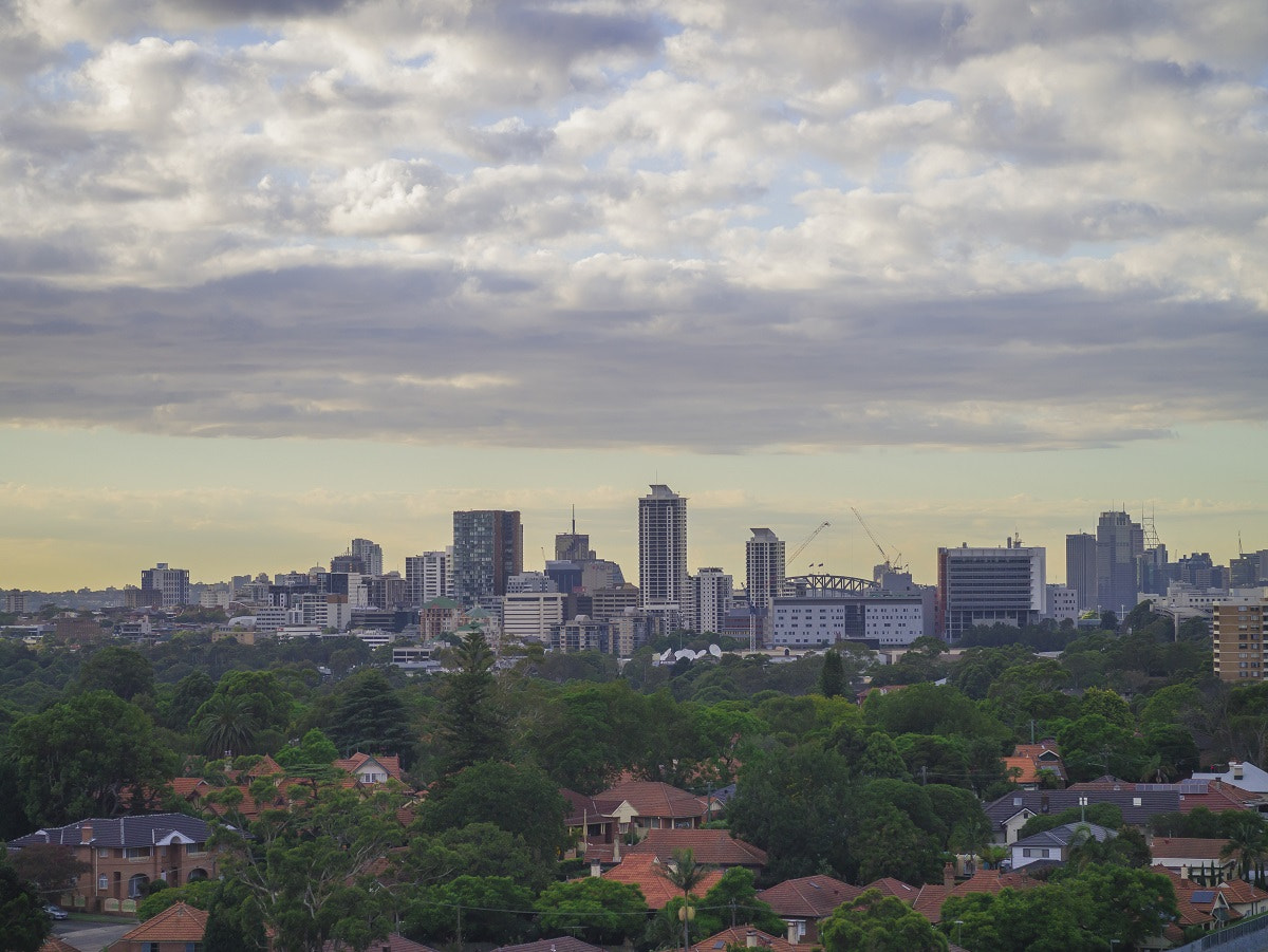 Panasonic Lumix DMC-GX1 sample photo. Sydney from my window photography