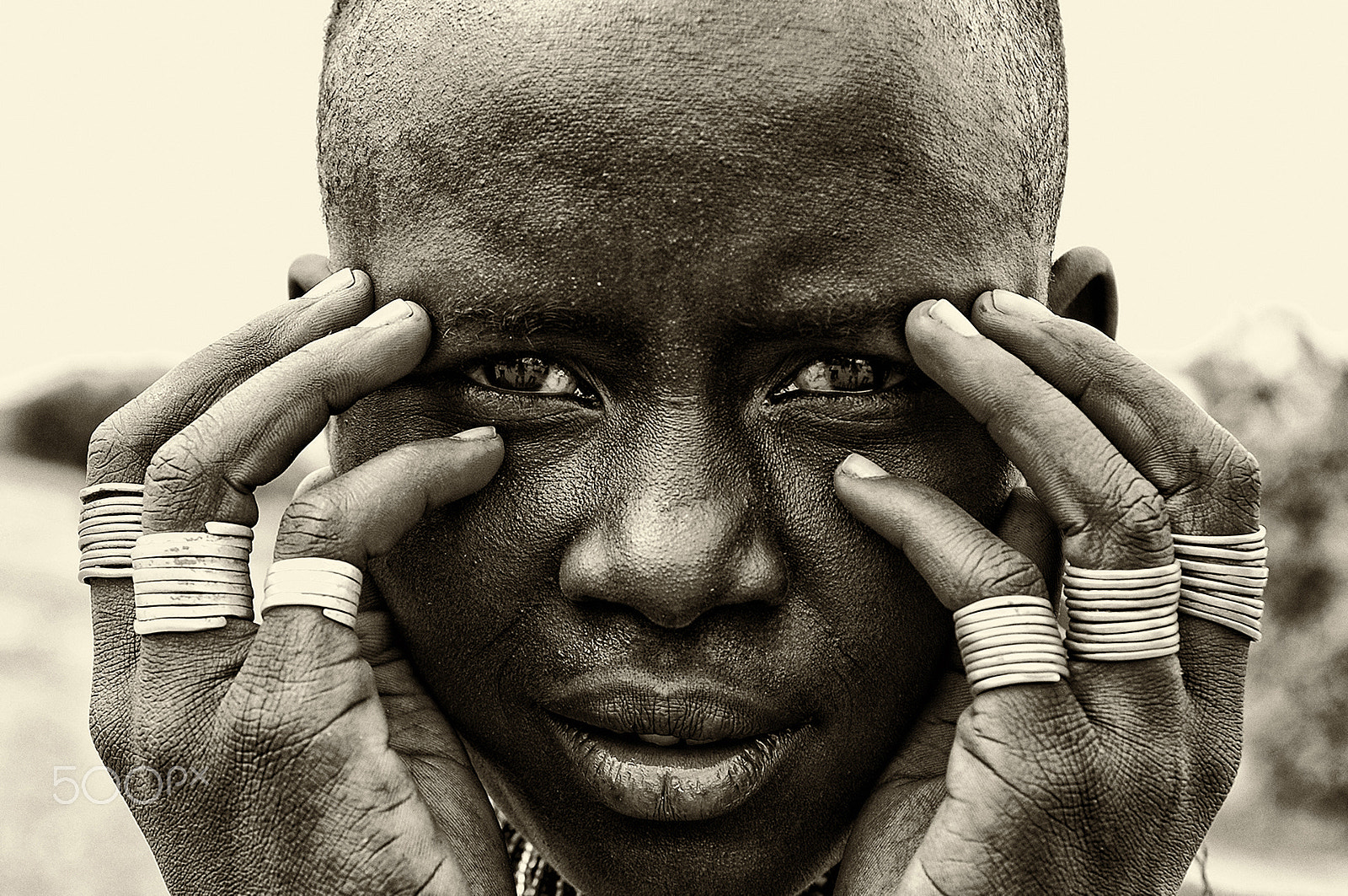 Nikon AF-S Nikkor 28-70mm F2.8 ED-IF sample photo. "arbore's rings" southern ethiopia near lake chew bahir photography