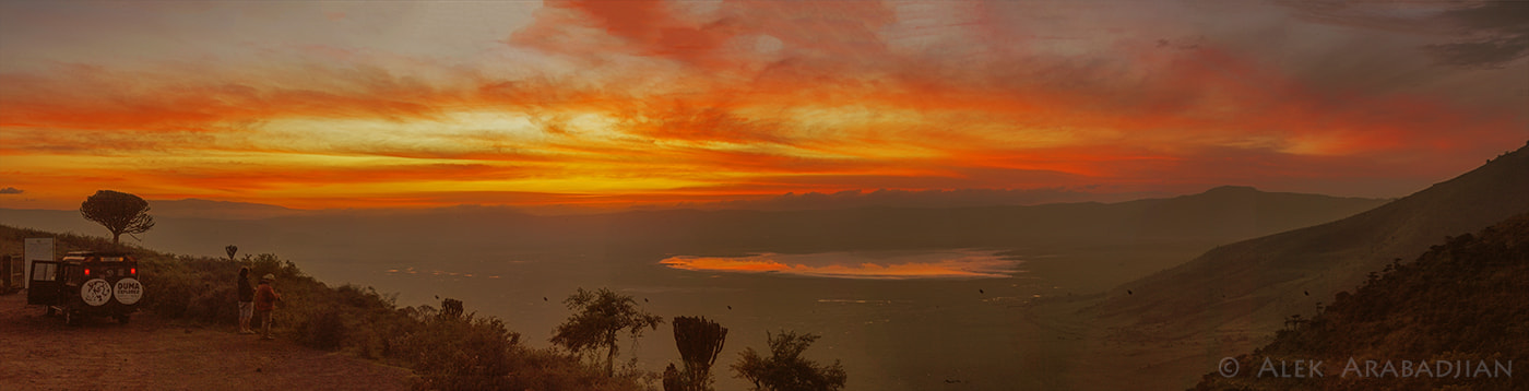 Nikon D5 sample photo. The crater sunrise panorama photography