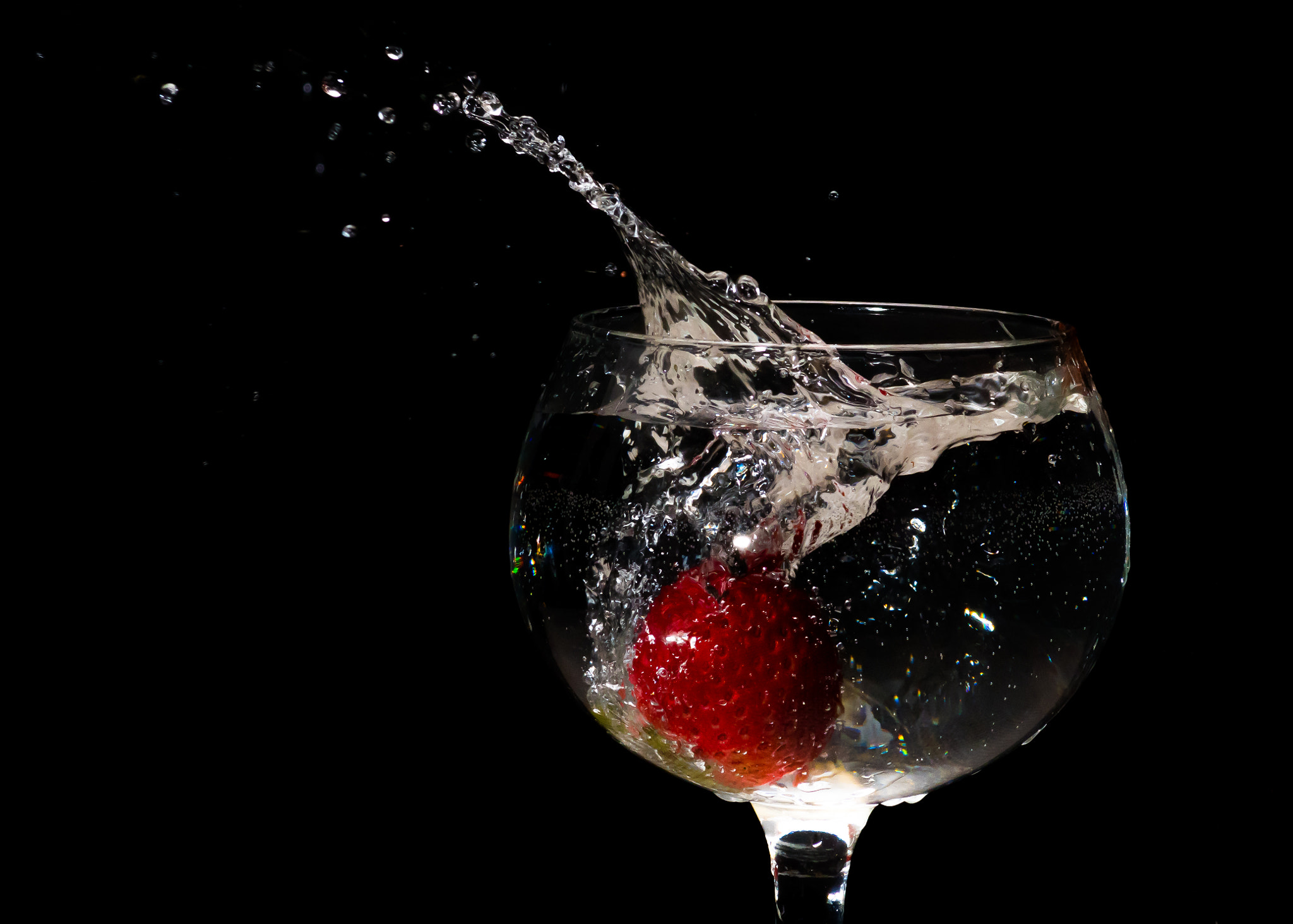Nikon D500 sample photo. Strawberry in a glass photography