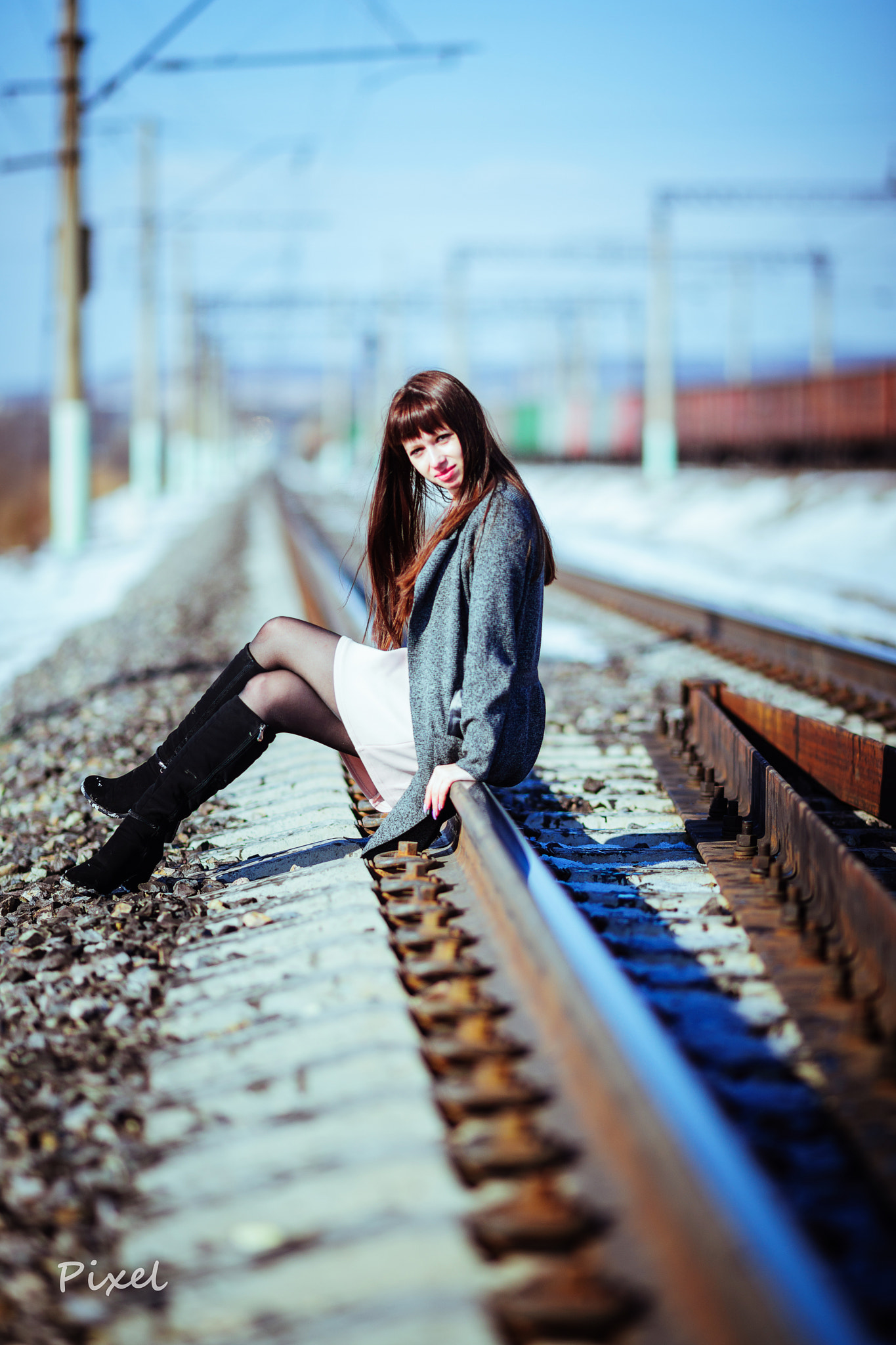 Sony Alpha DSLR-A850 sample photo. Nika`s trainstation photography