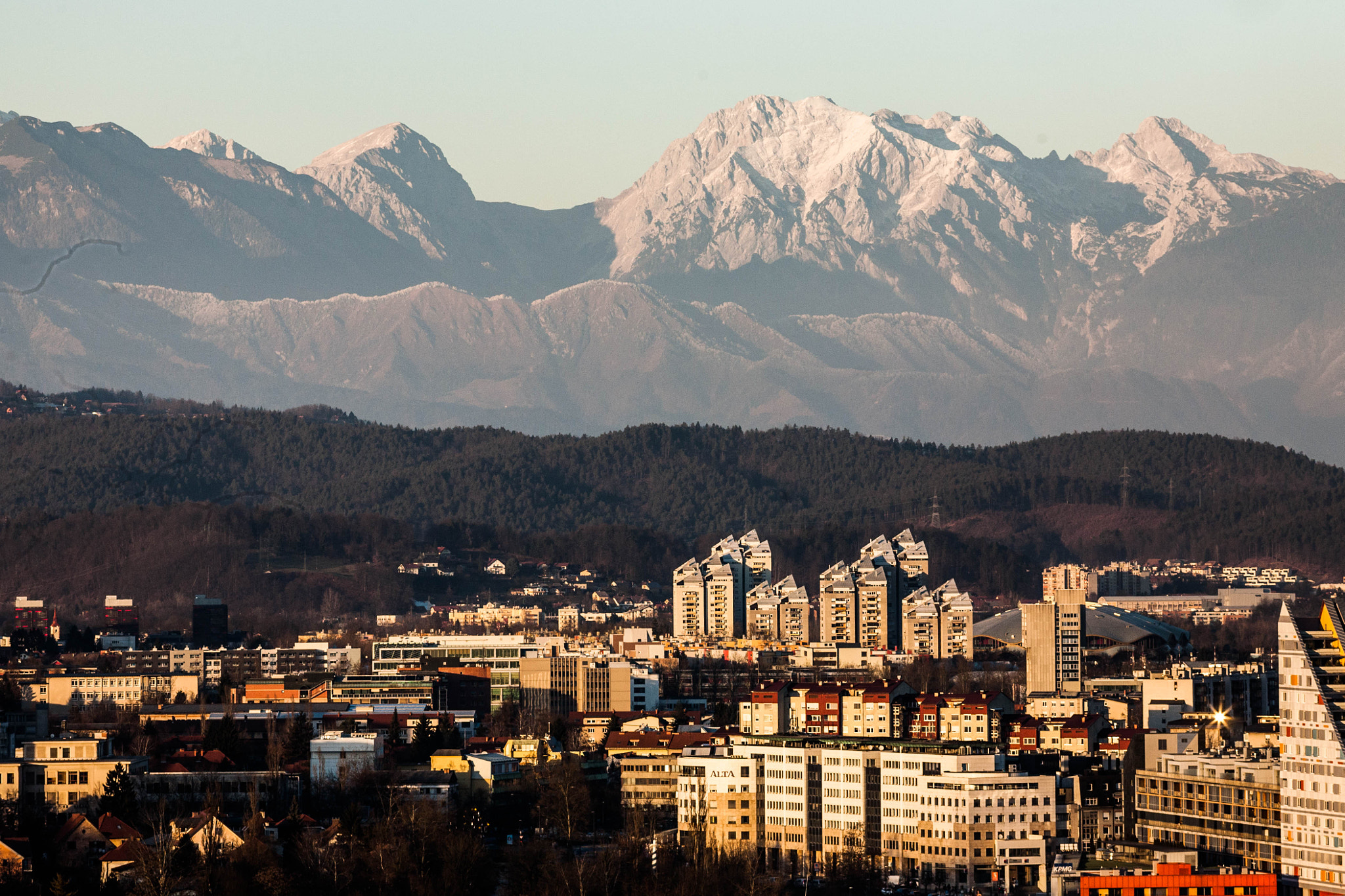 Canon EF 200mm f/2.8L sample photo. Ljubljana's mountains photography