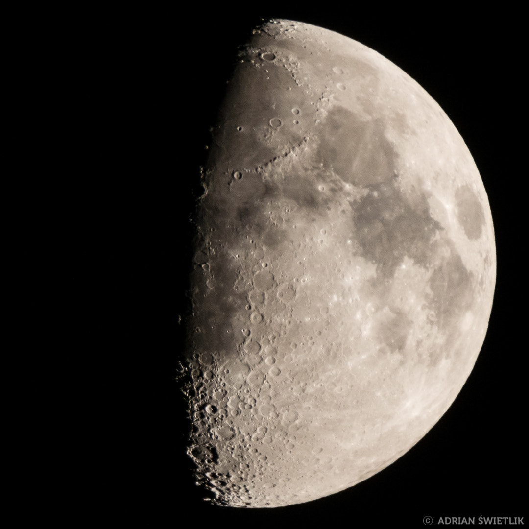 Nikon D610 sample photo. Moon photography