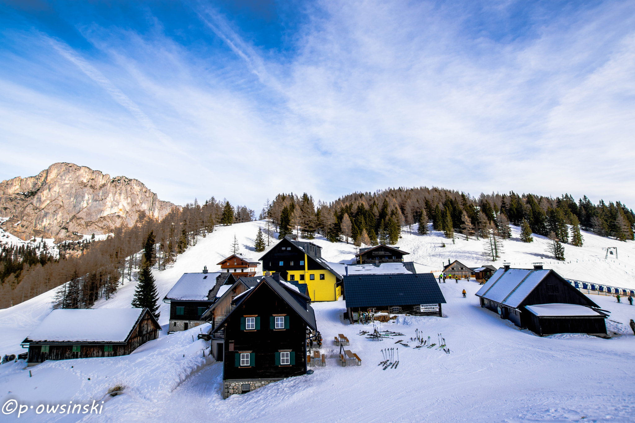 Nikon D5300 + Sigma 10-20mm F3.5 EX DC HSM sample photo. Mountain restaurants, ski huts in the austrian  alps photography
