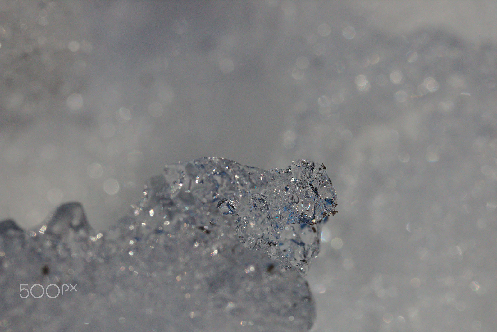 Canon EF-S 60mm F2.8 Macro USM sample photo. Ice closeup photography