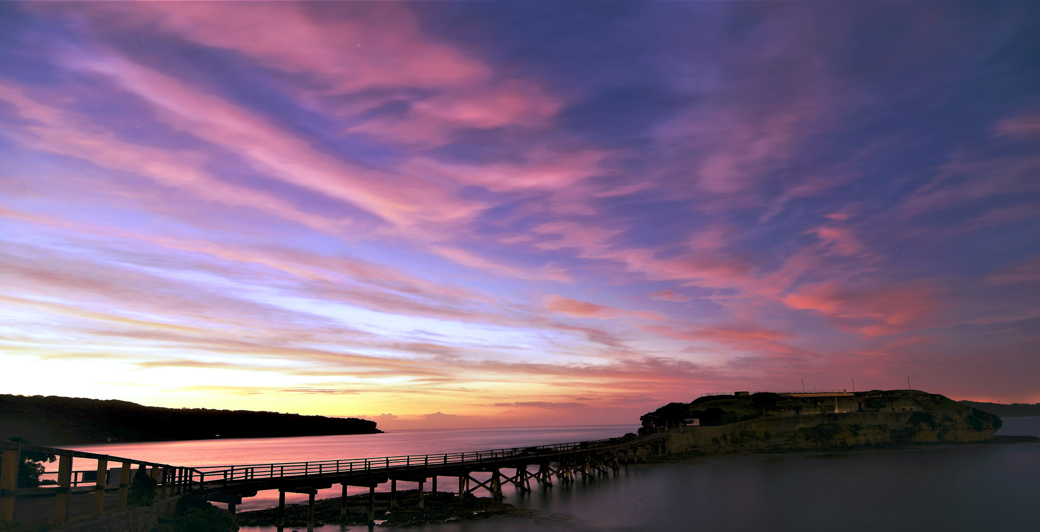 Nikon D810 sample photo. Sunrise over bare island photography