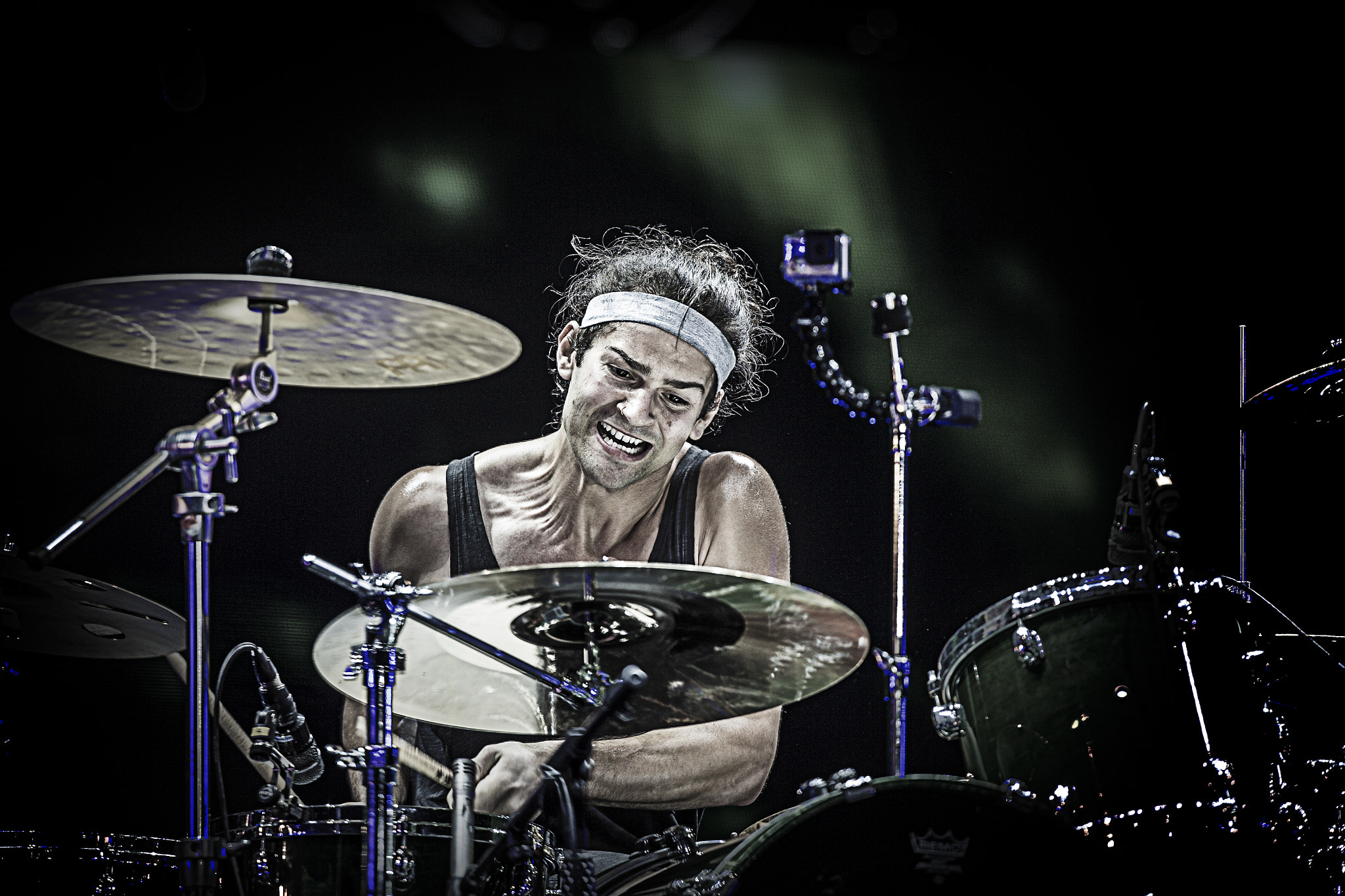 Canon EF 400mm F2.8L IS USM sample photo. Drummer photography