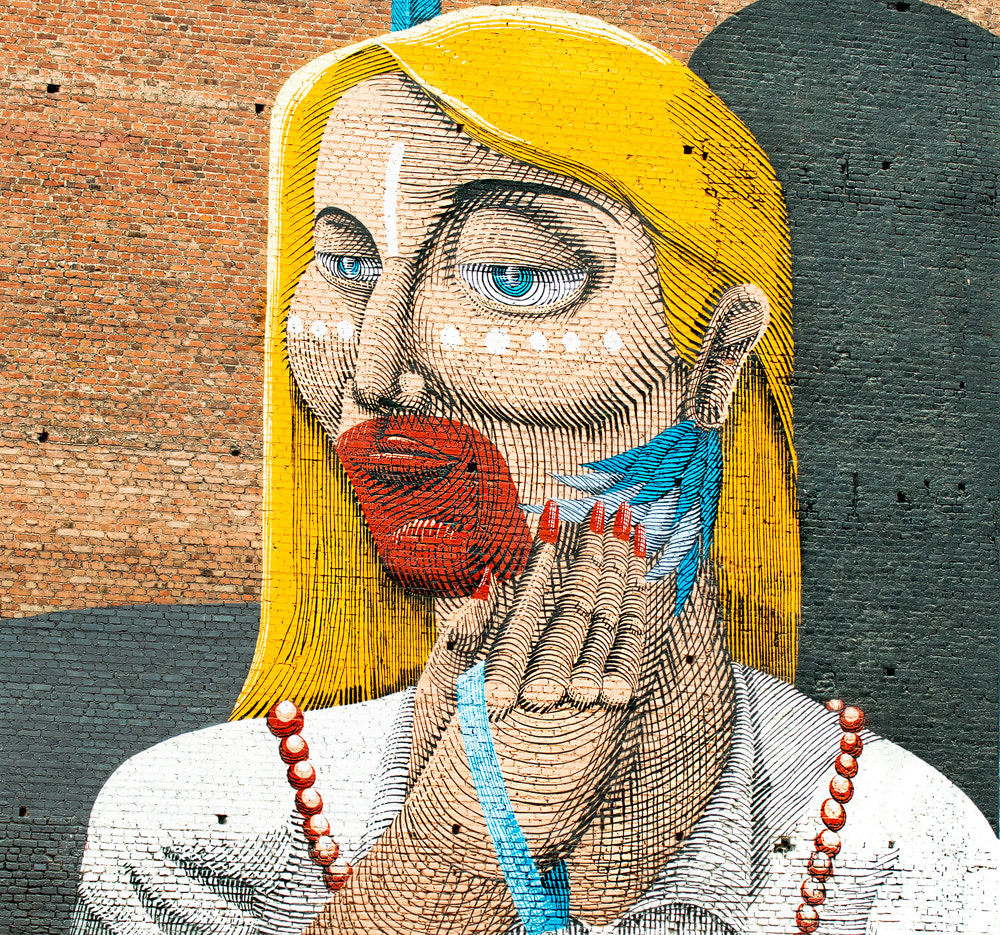 Canon EF-S 60mm F2.8 Macro USM sample photo. Painting on the wall photography