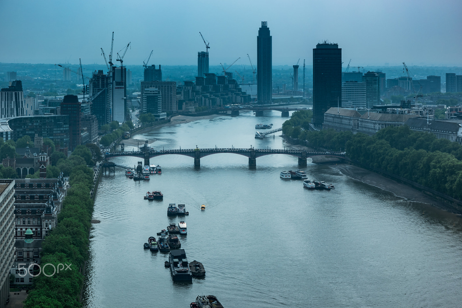 Samsung NX1 sample photo. London skyline above the thames photography