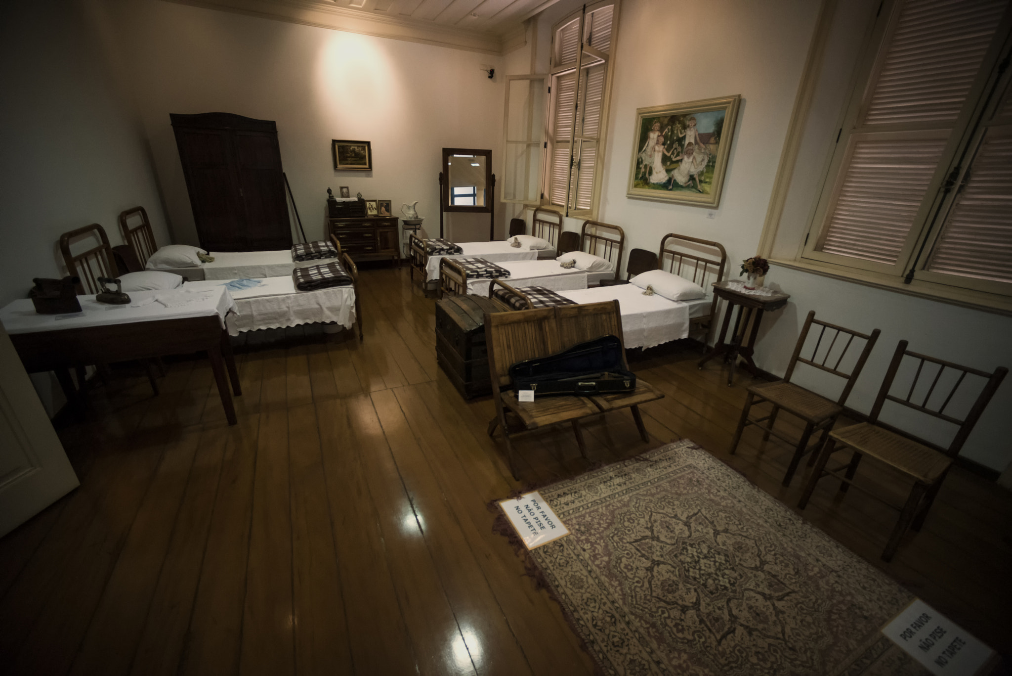 Nikon D610 + Sigma 14mm F3.5 sample photo. Girl´s bedroom in a 19th century school photography