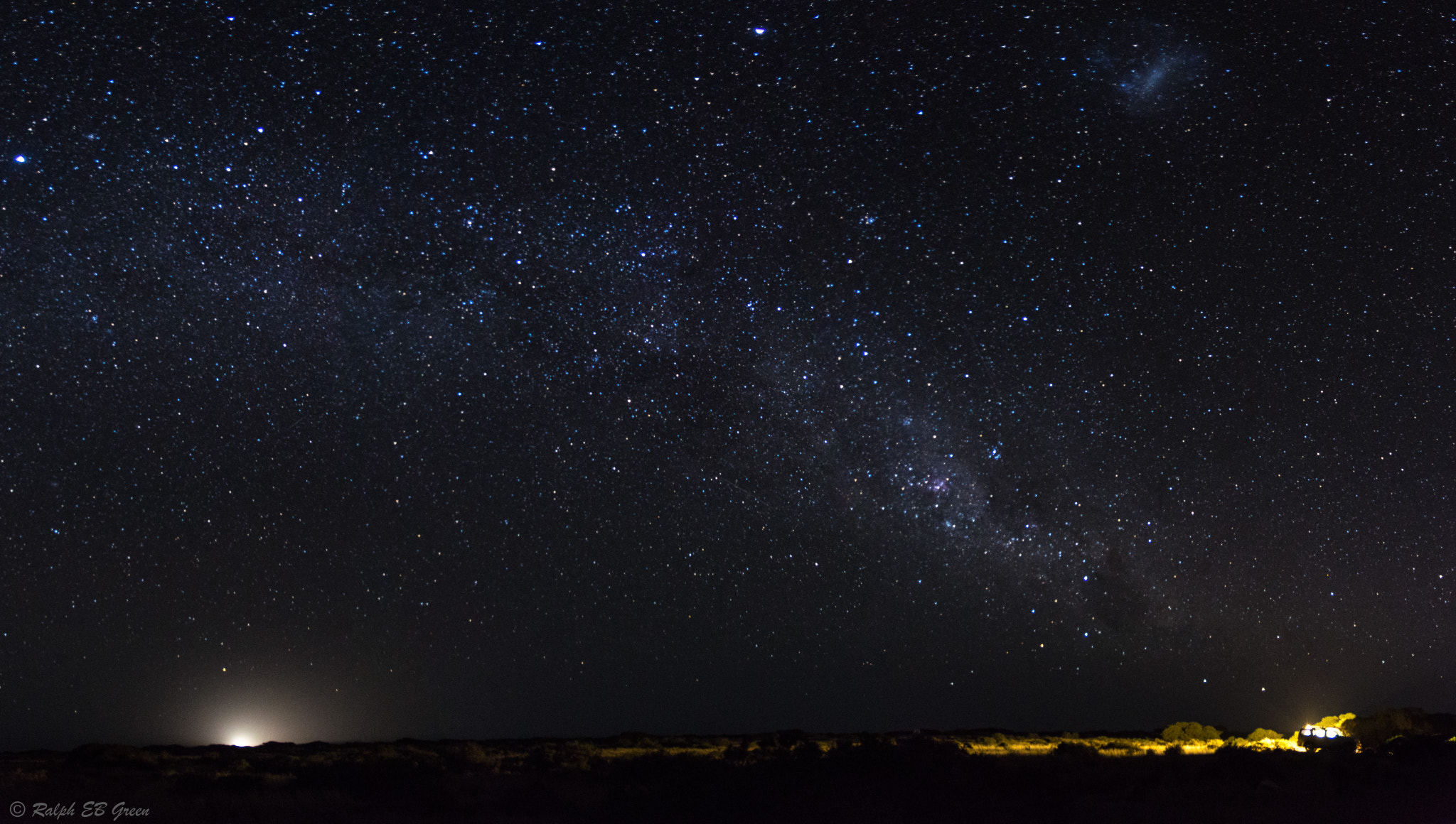 Pentax K-3 II sample photo. Milky way over the nullabor photography