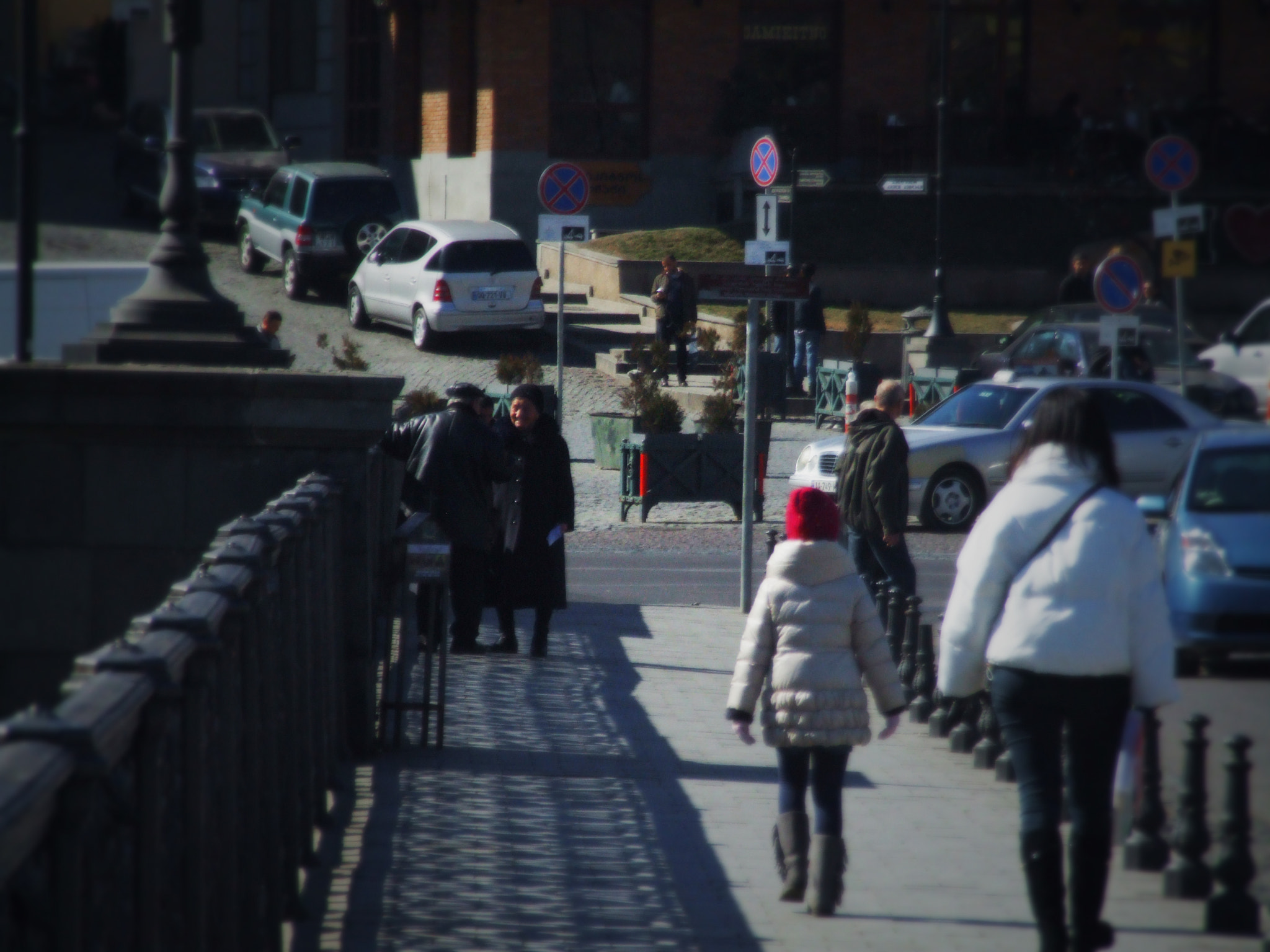 Fujifilm FinePix S9500 sample photo. Walking on a bridge photography