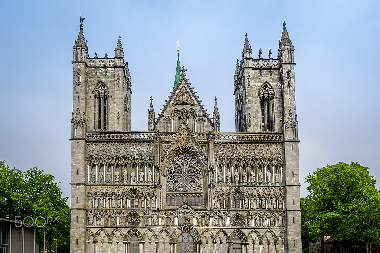 Nikon D3S sample photo. Nidarosdomen cathedral towers in trondheim, norway. photography