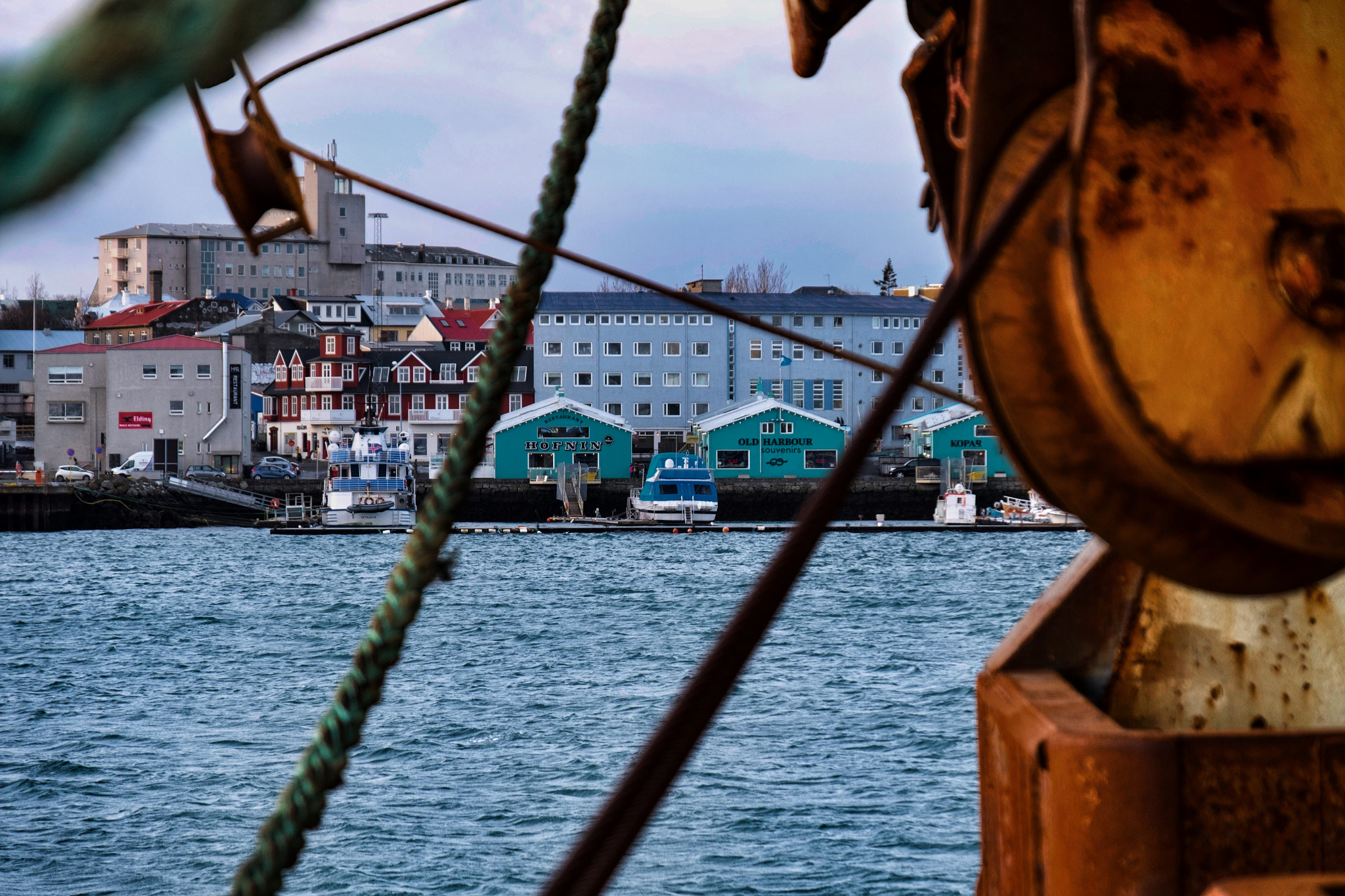 Fujifilm X-Pro2 + Fujifilm XF 18-135mm F3.5-5.6 R LM OIS WR sample photo. From harbor to harbor in reykjavik, iceland photography