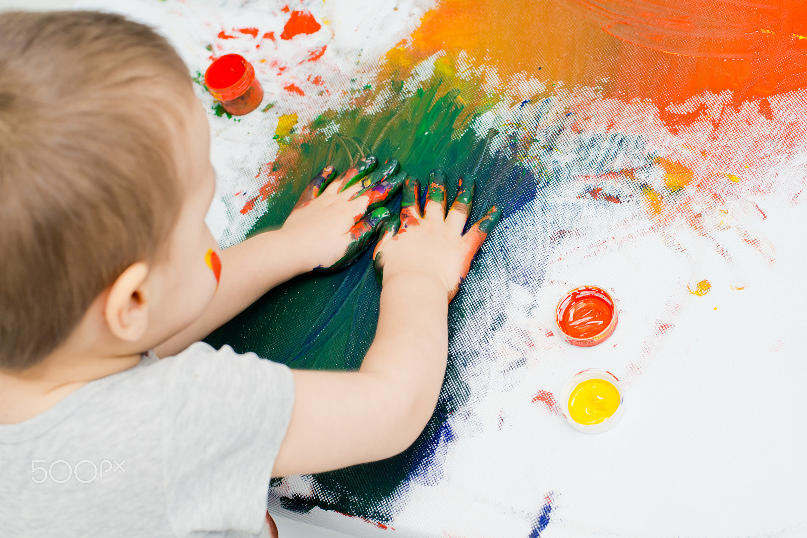 Nikon D800 sample photo. Children's hands in paint photography