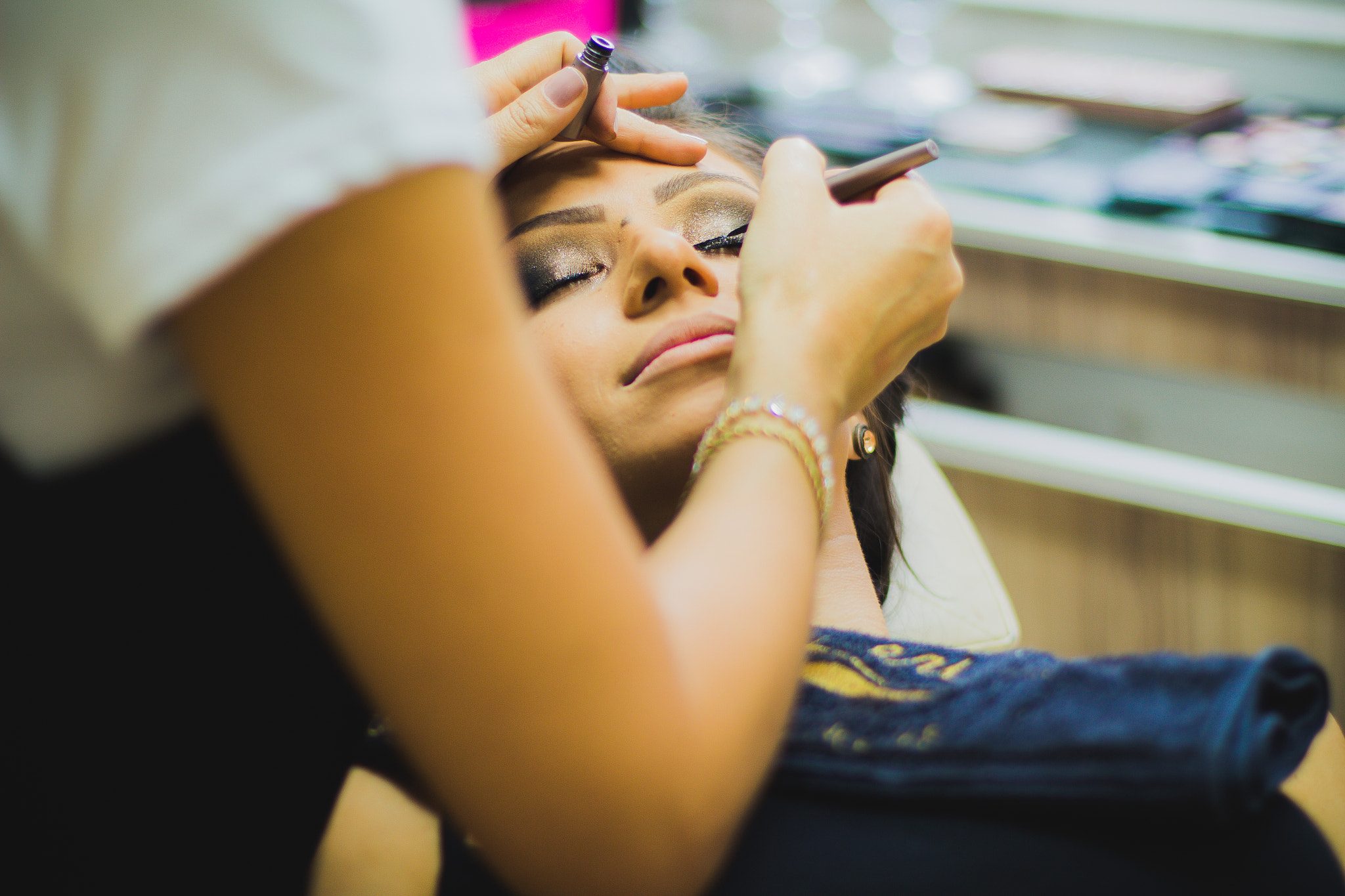 Canon EF 50mm F1.4 USM sample photo. Make-up photography