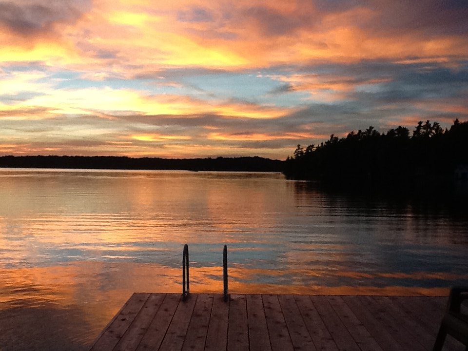 Apple iPad 2 sample photo. Muskoka sunset photography