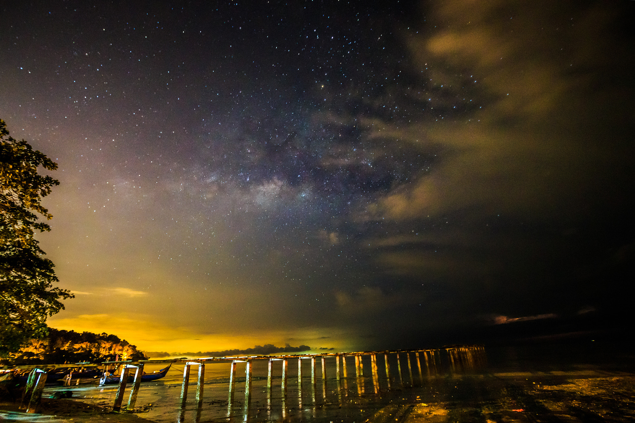 Canon EF-S 10-22mm F3.5-4.5 USM sample photo. Milky way at gertak sanggul, penang photography