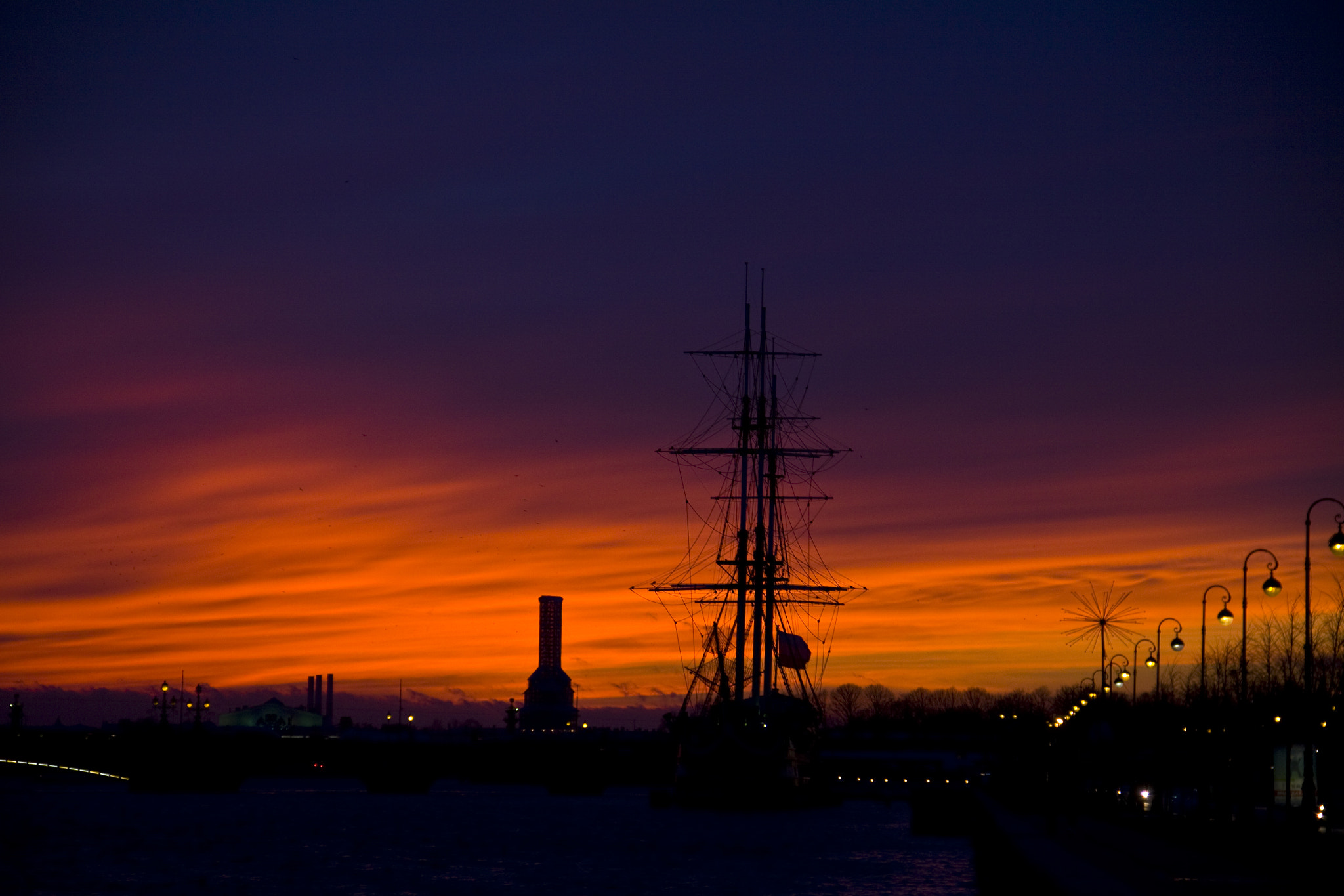 Canon EF-S 18-135mm F3.5-5.6 IS sample photo. Sunset in st. petersburg photography