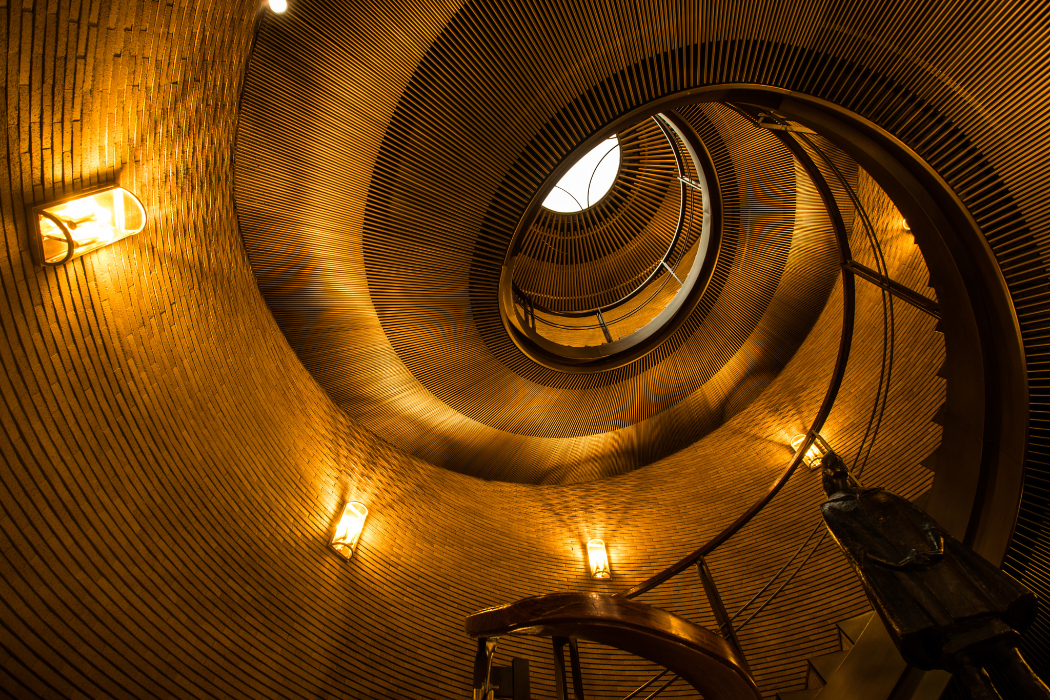 Nikon D500 sample photo. Spiral staircase photography