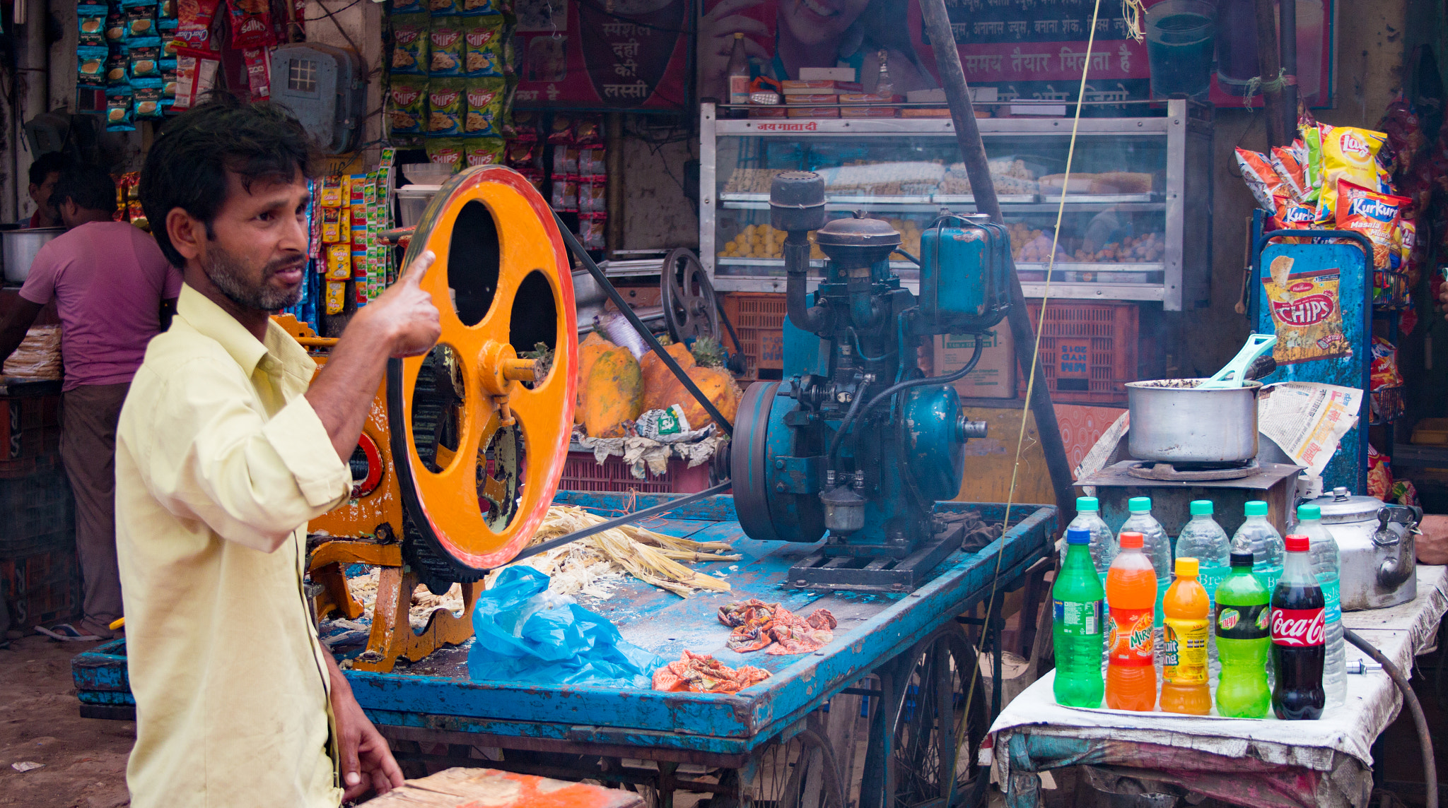 Canon EF-S 18-55mm F3.5-5.6 II sample photo. A shop of rewari. haryana. india photography